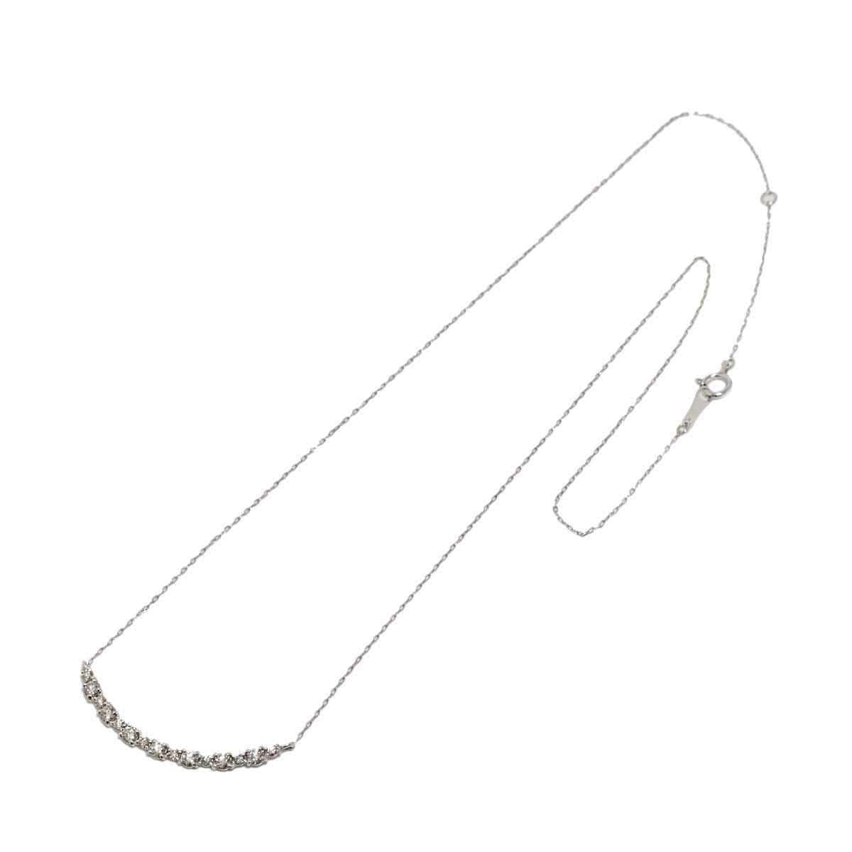 Unbranded Diamond 0.50ct Necklace 18K WG White Gold 750 90300439