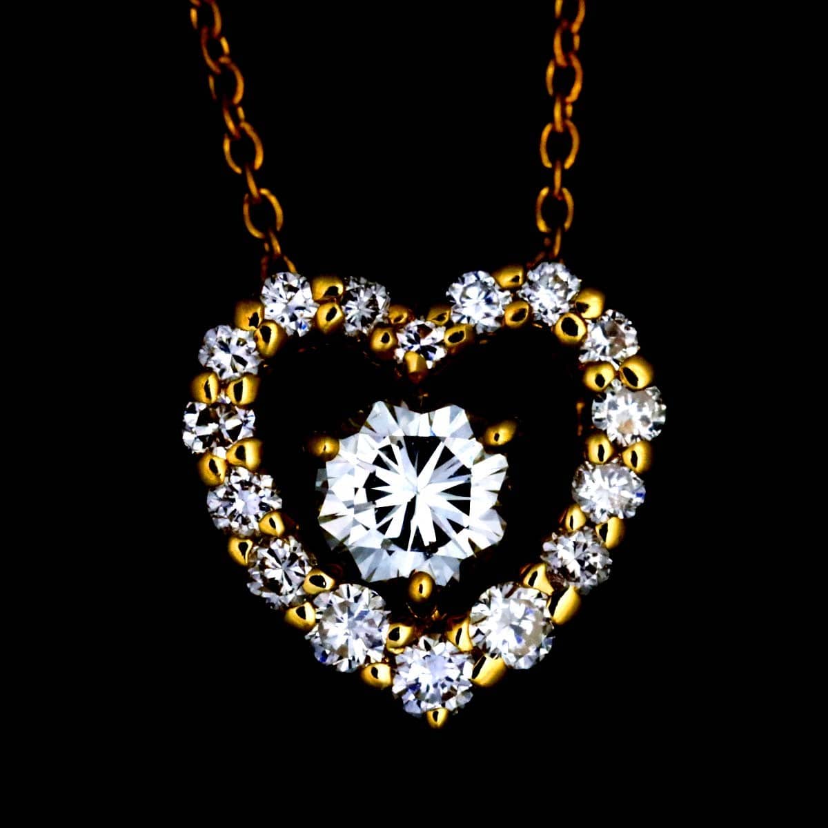 Unbranded Diamond 0.21ct/0.20ct Necklace 18K YG Yellow Gold 750 90305607