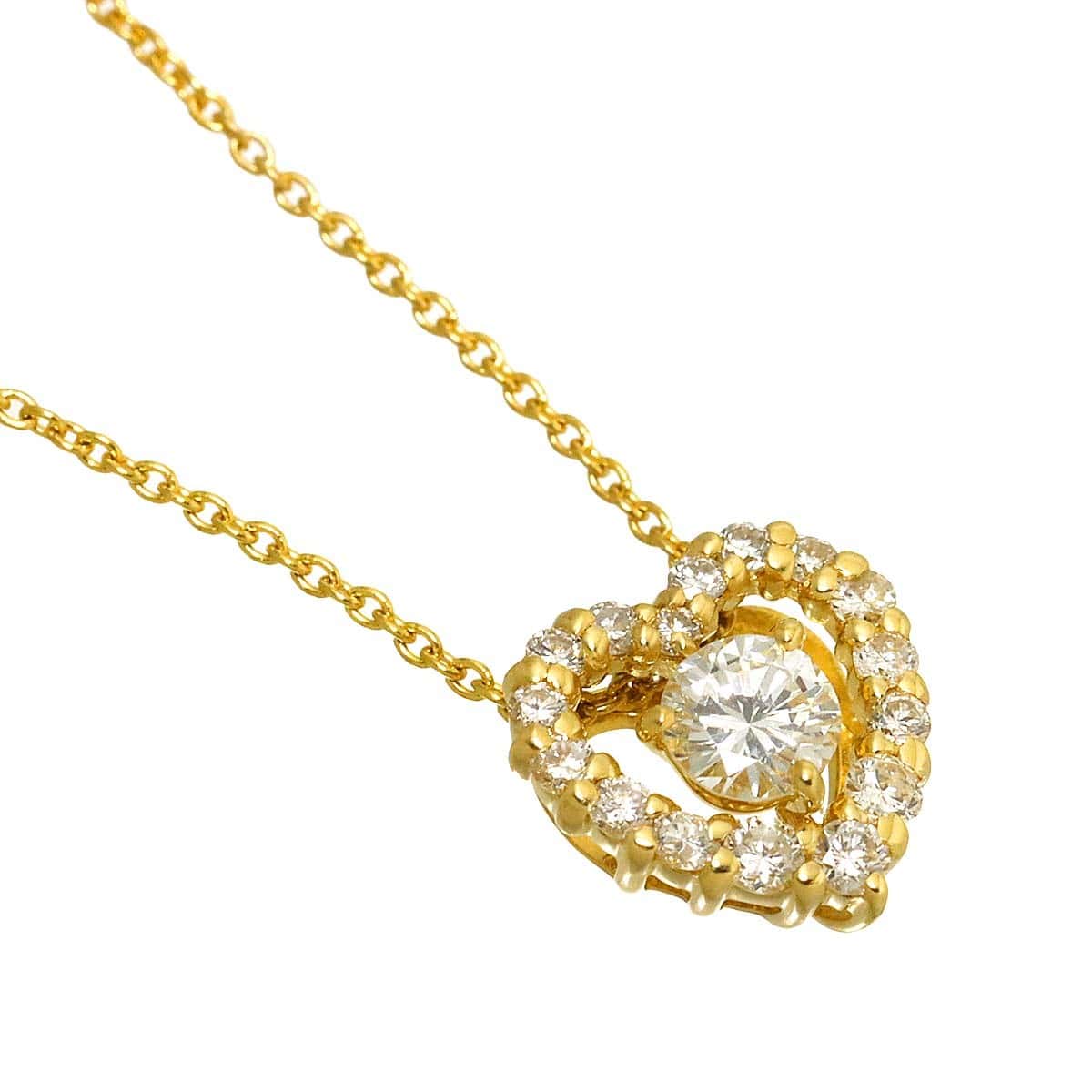 Unbranded Diamond 0.21ct/0.20ct Necklace 18K YG Yellow Gold 750 90305607