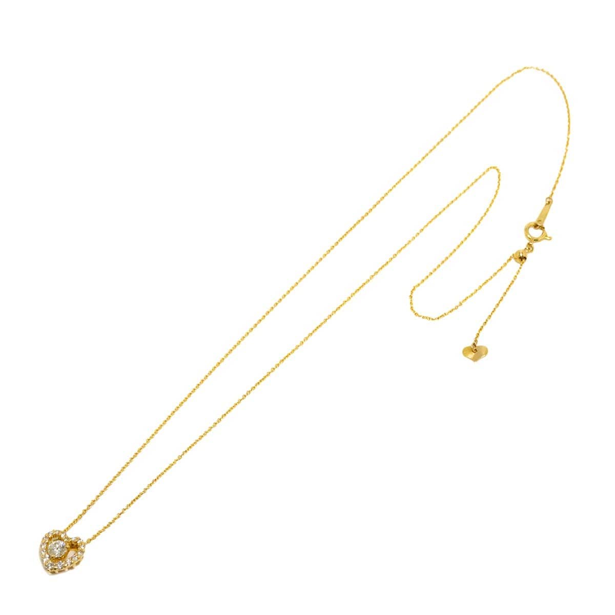 Unbranded Diamond 0.21ct/0.20ct Necklace 18K YG Yellow Gold 750 90305607
