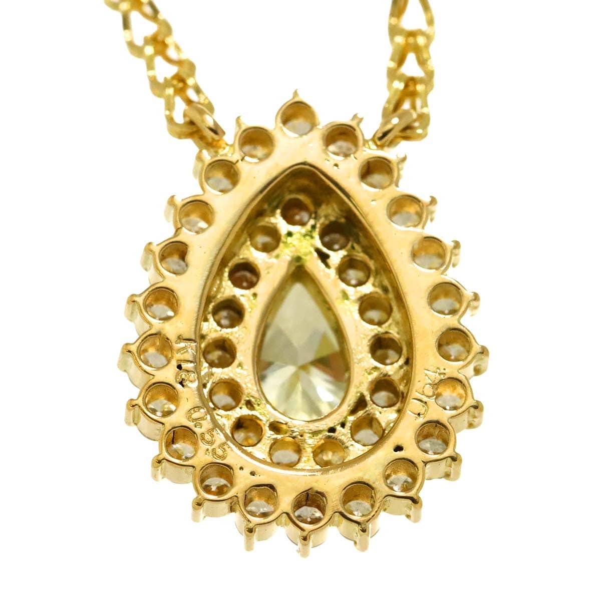 Unbranded Diamond 0.55ct/0.64ct Necklace 18K YG Yellow Gold 750 90304593