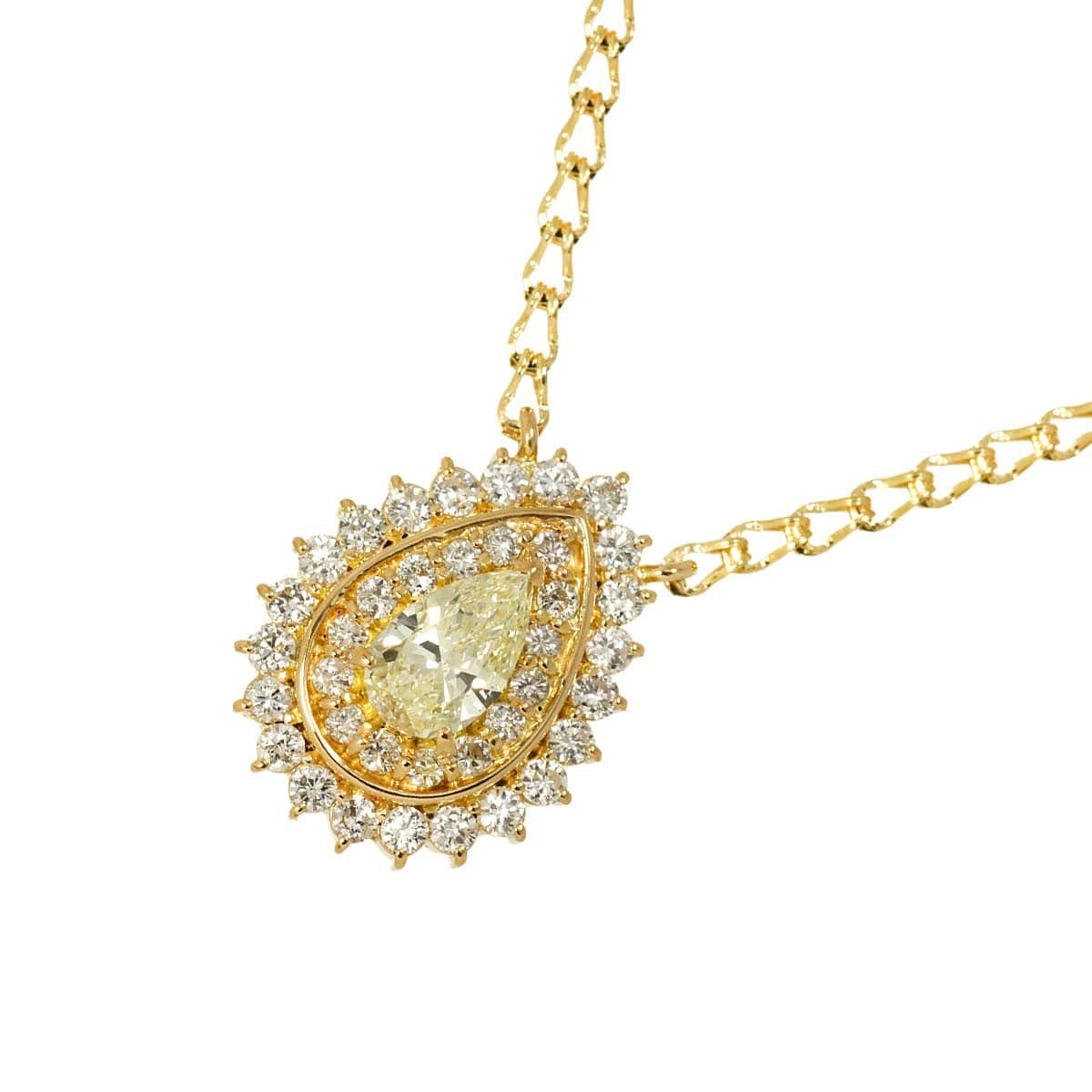 Unbranded Diamond 0.55ct/0.64ct Necklace 18K YG Yellow Gold 750 90304593