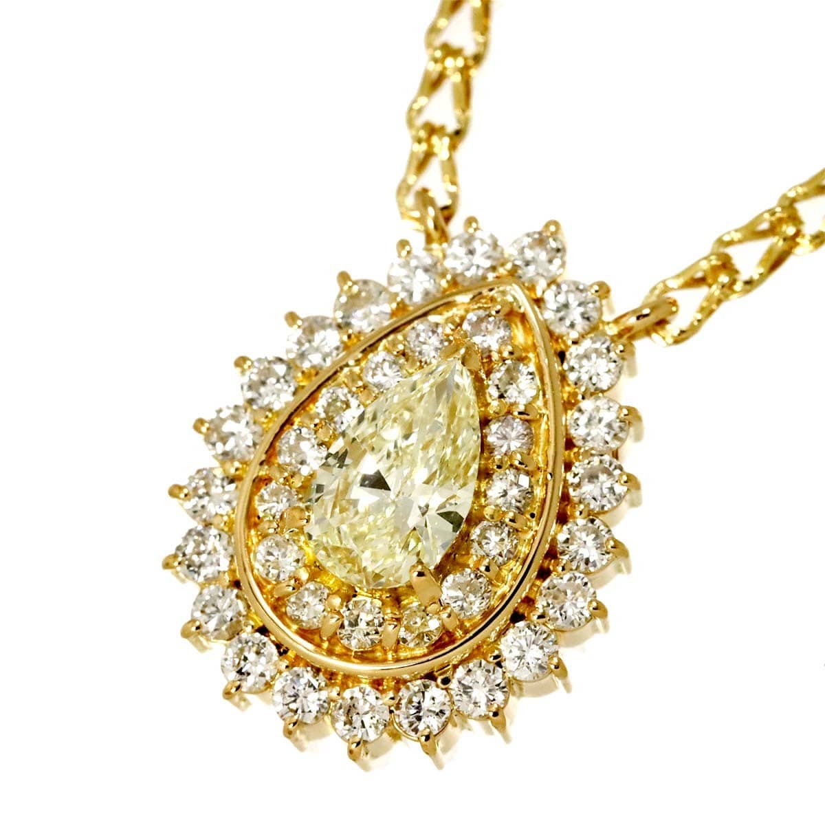 Unbranded Diamond 0.55ct/0.64ct Necklace 18K YG Yellow Gold 750 90304593