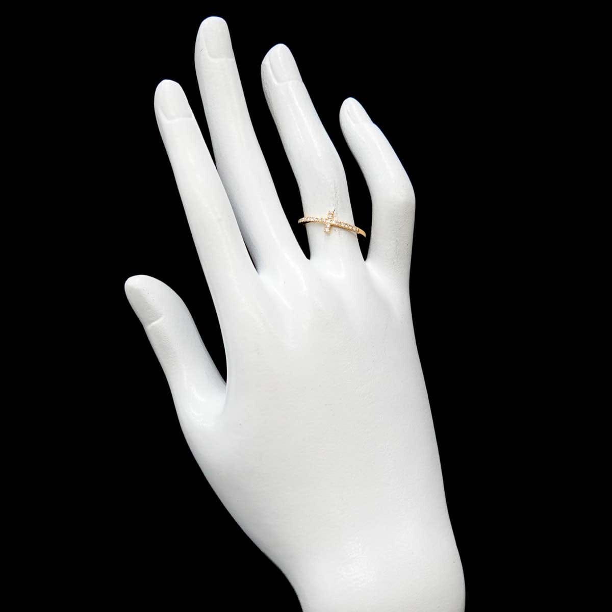 Unbranded Diamond 0.18ct Ring 18K YG Yellow Gold 750 6.25-6.5(US) 90307001