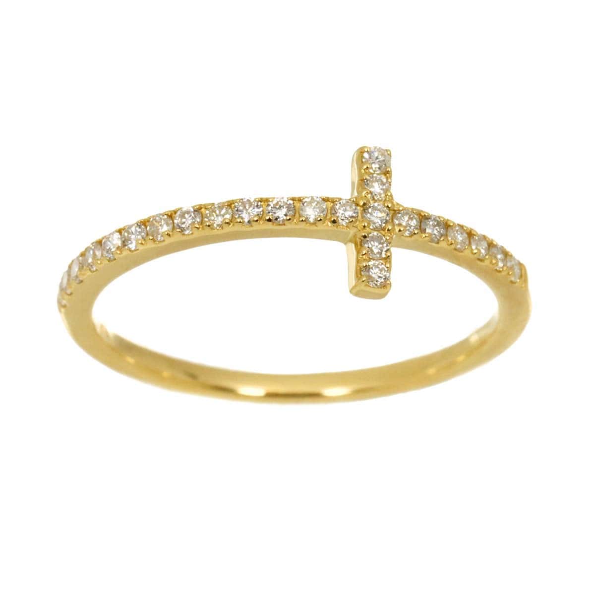 Unbranded Diamond 0.18ct Ring 18K YG Yellow Gold 750 6.25-6.5(US) 90307001