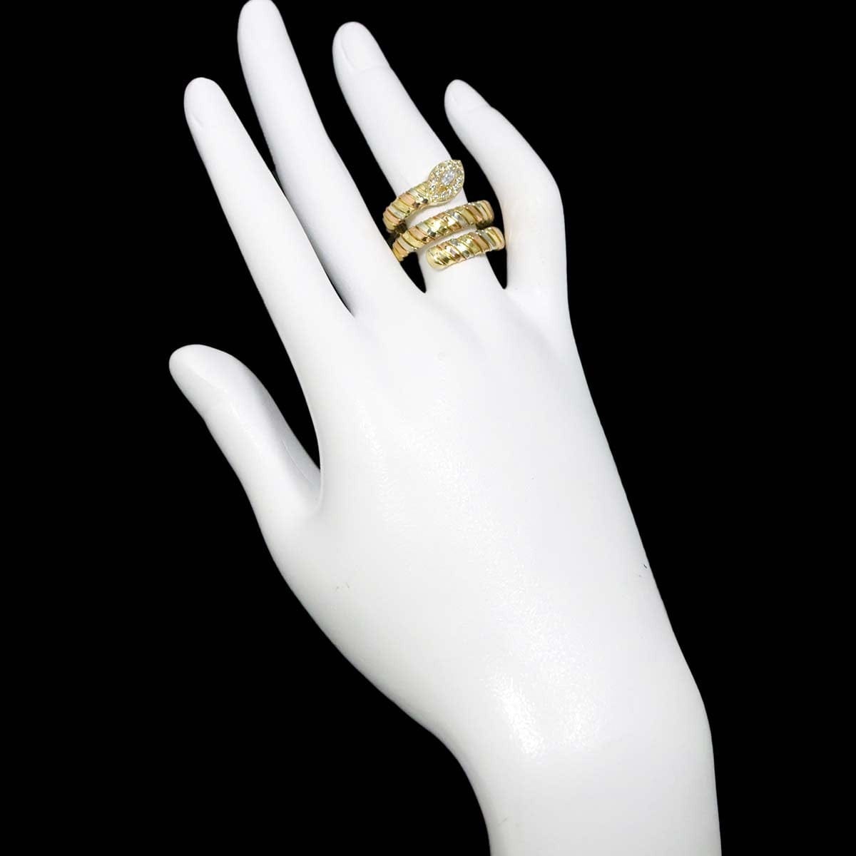 Unbranded Diamond 0.22ct Ring 18K YG PG WG size6(US) 90312254