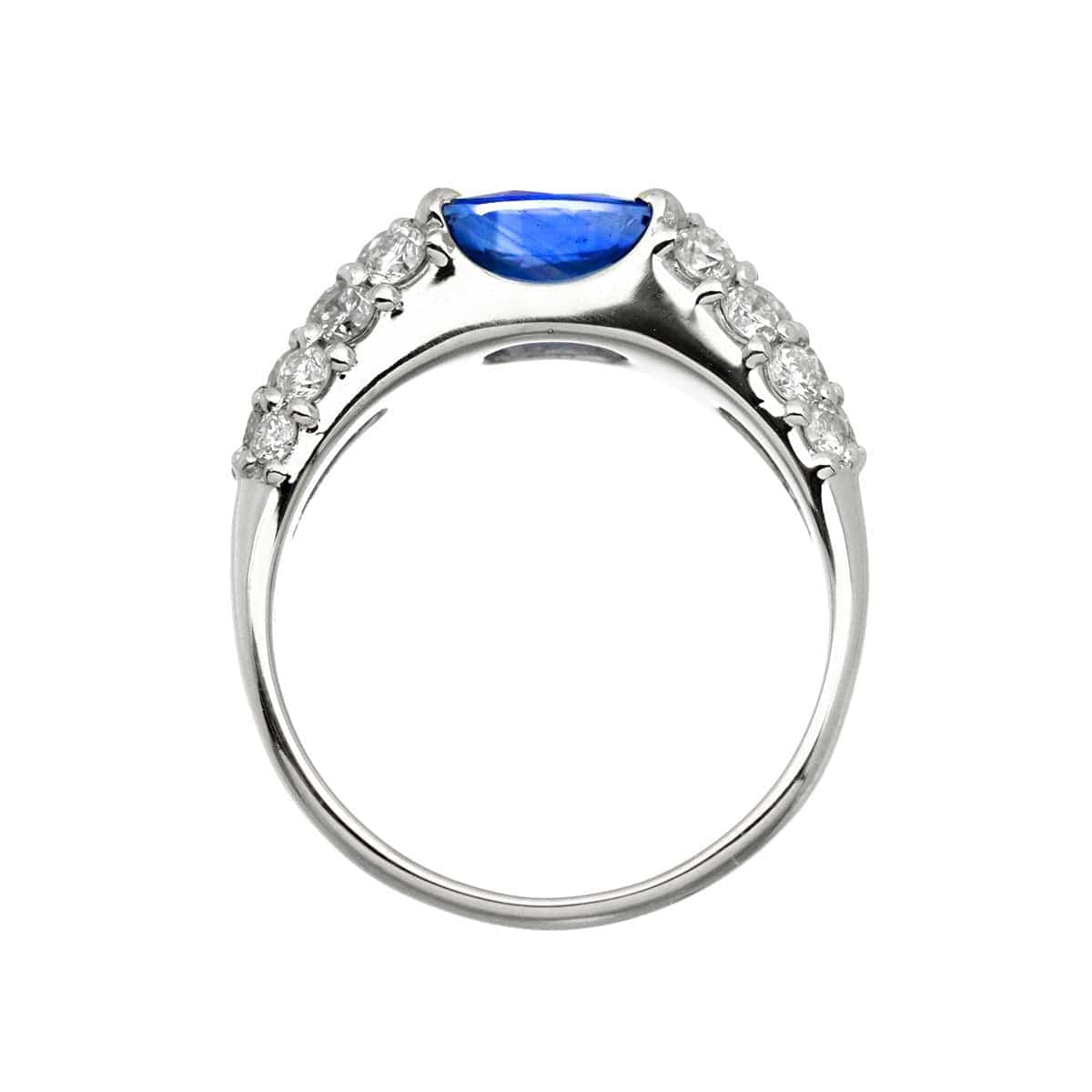 Unbranded Sapphire 1.99ct Diamond 0.95ct Ring Pt Platinum size6-6.25(US) 90316774