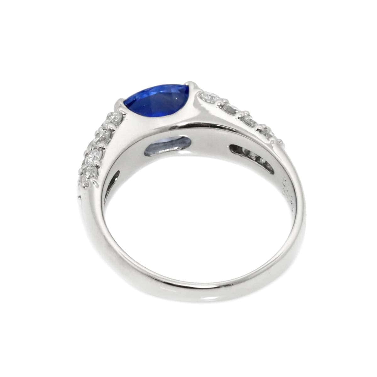 Unbranded Sapphire 1.99ct Diamond 0.95ct Ring Pt Platinum size6-6.25(US) 90316774