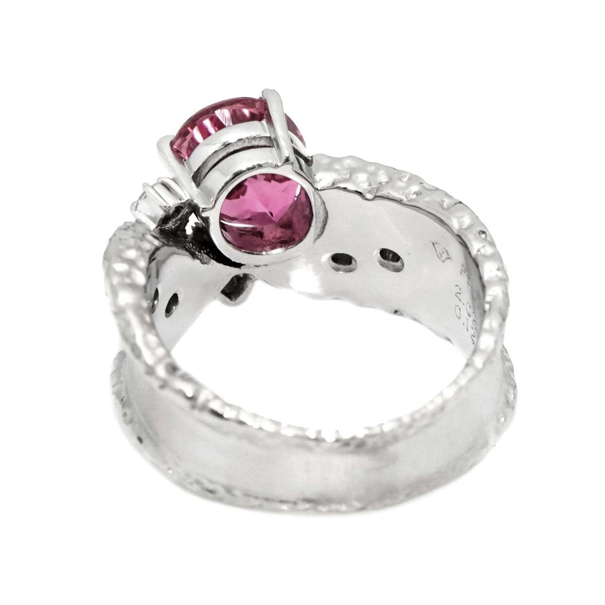 Unbranded Tourmaline 2.02ct Diamond 0.12ct Ring Pt Platinum size6-6.25(US) 90314999
