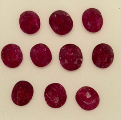 Ruby from Mozambique (normal heat) (price per 1 stone) DXBCS3609