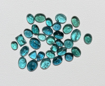 Blue Tourmaline Cabs (rare Tourmaline) (price per 1 stone) DXBCS3626