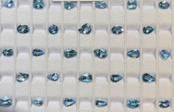 Super Shanta Maria Aquamarine (price per 1 stone) DXBCS3627