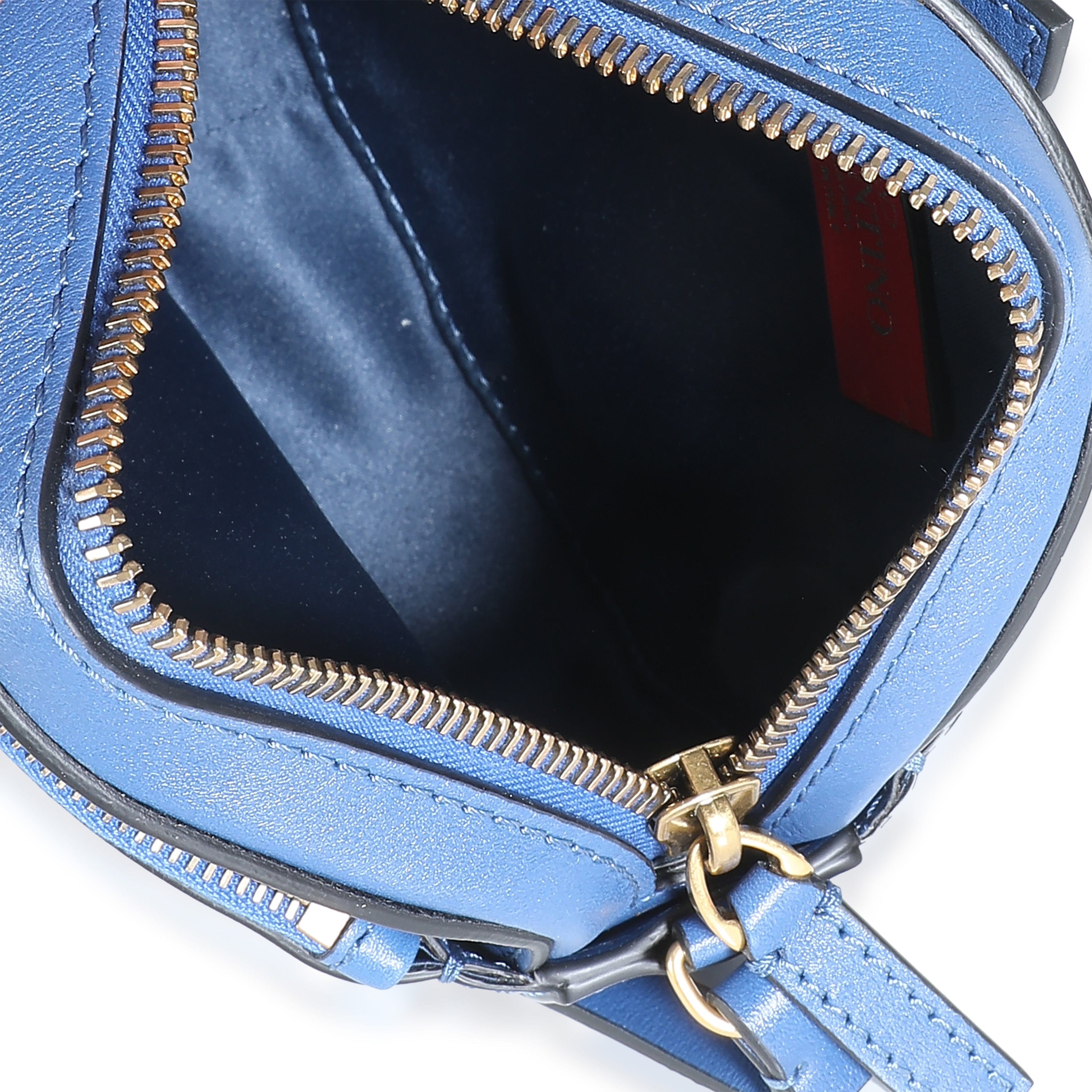 Valentino Valentino Garavani Calfskin VLogo Round Crossbody Bag