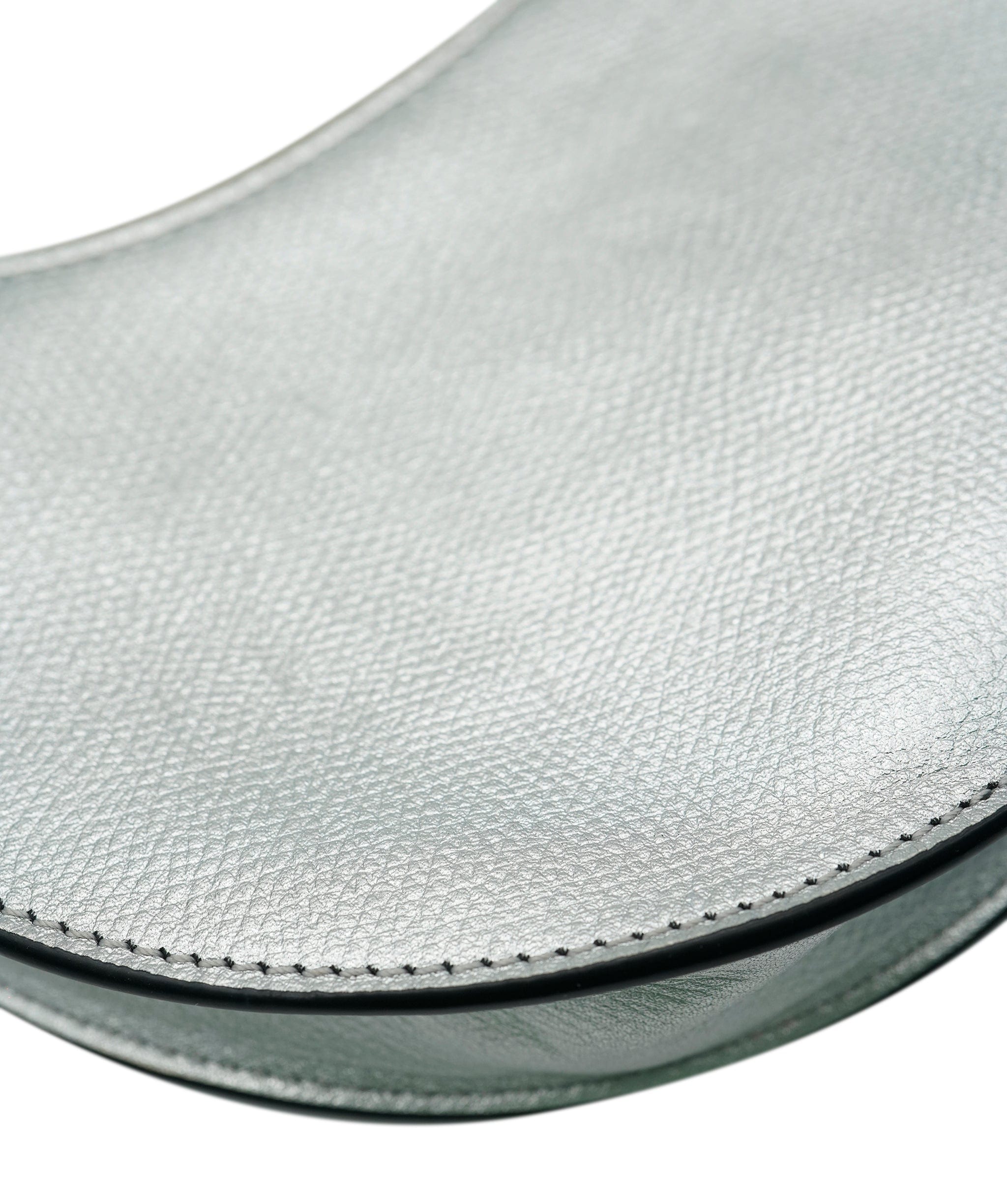 Valentino Valentino Silver Leather Vlogo Mini Hobo ASC2130
