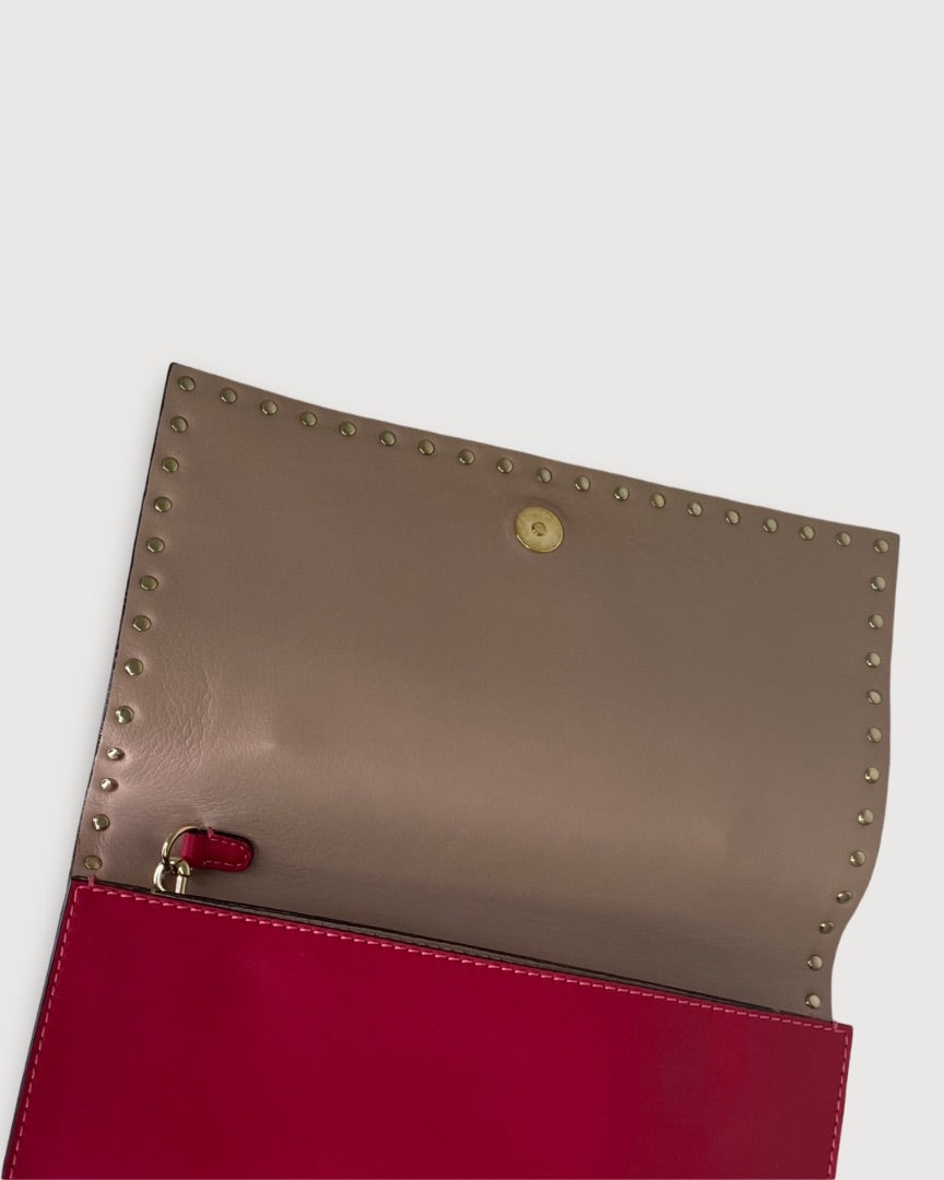 Valentino Valentino Rockstud Clutch Pink