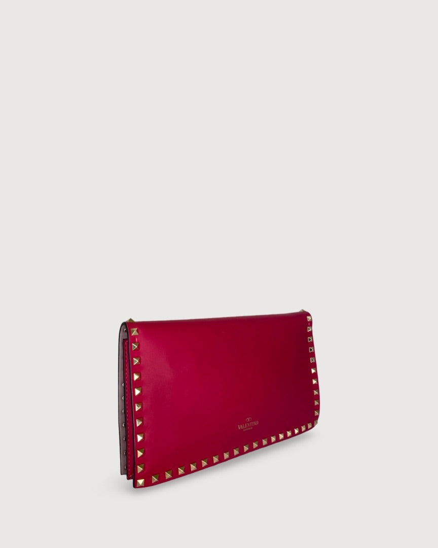 Valentino Valentino Rockstud Clutch Pink