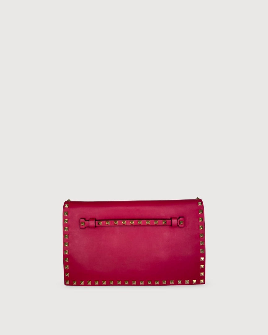Valentino Valentino Rockstud Clutch Pink