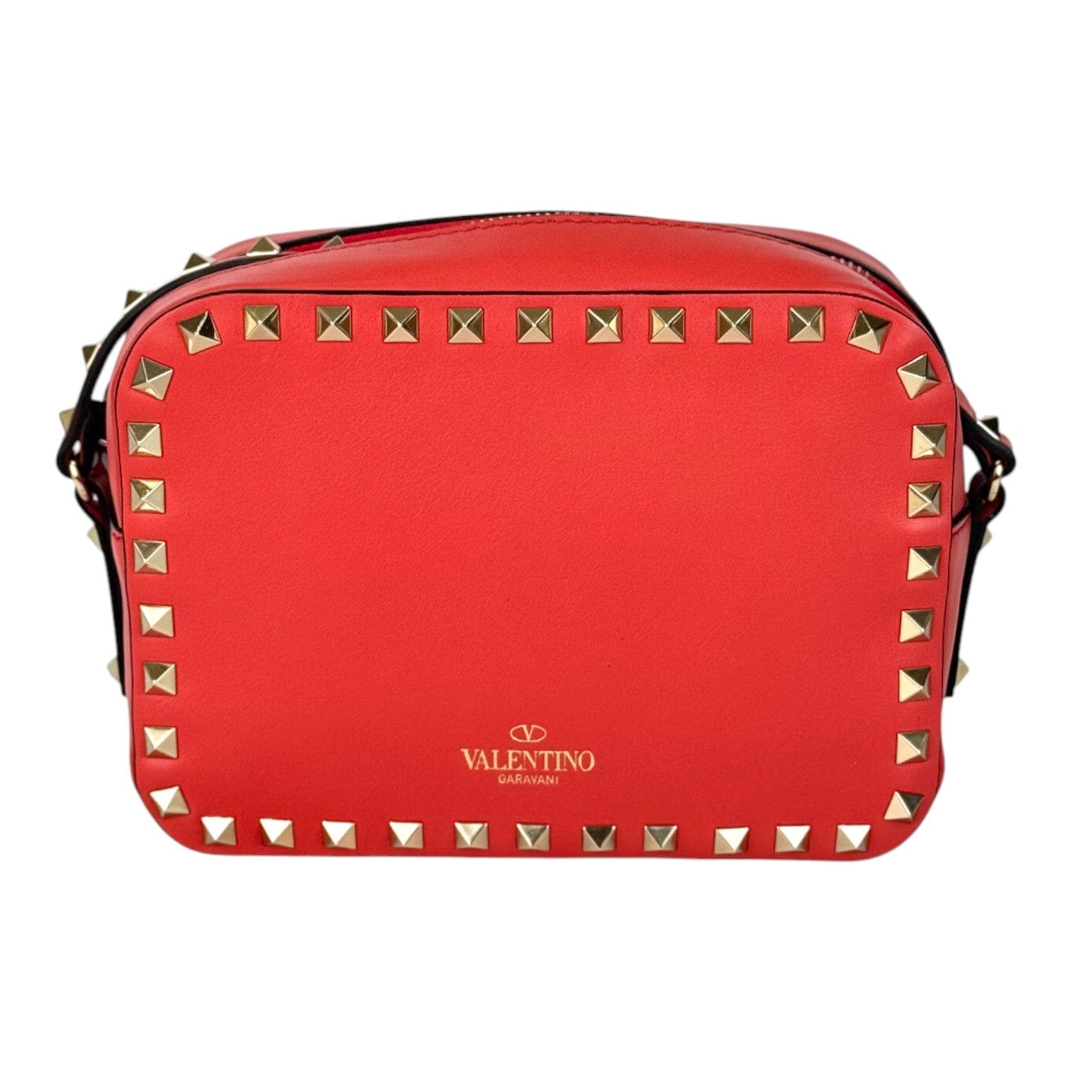 Valentino Valentino Garavani Rockstud Camera Stud Bag Red