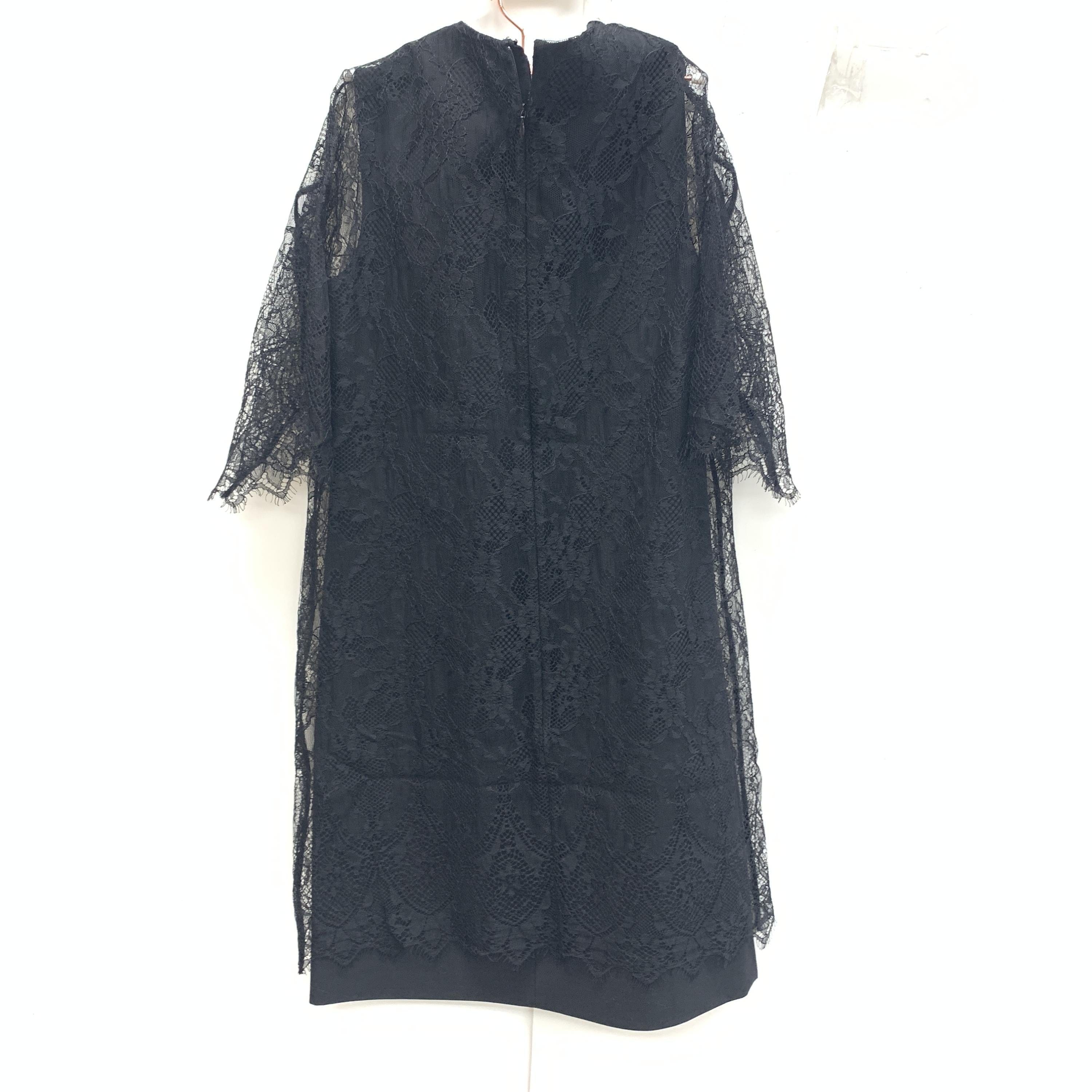 Valentino Valentino Black Lace Midi Dress C327787