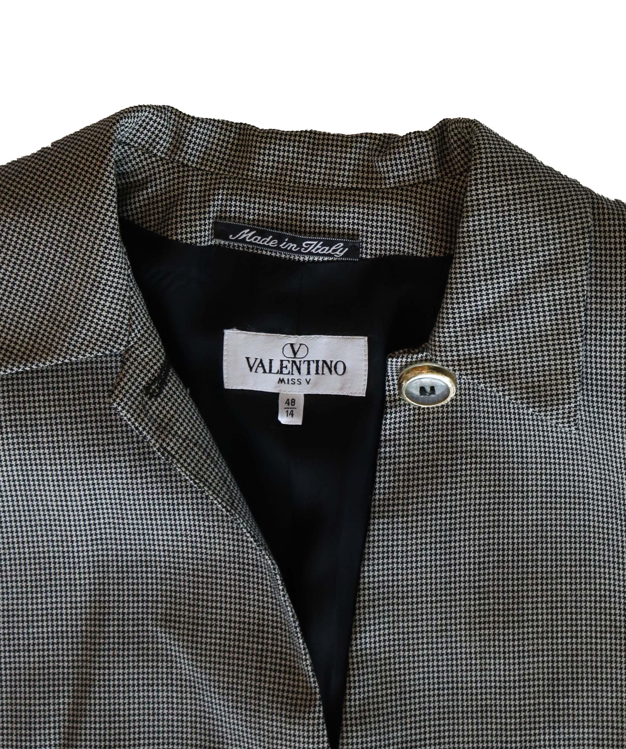 Valentino Valentino light houndtooth jacket AGC1885