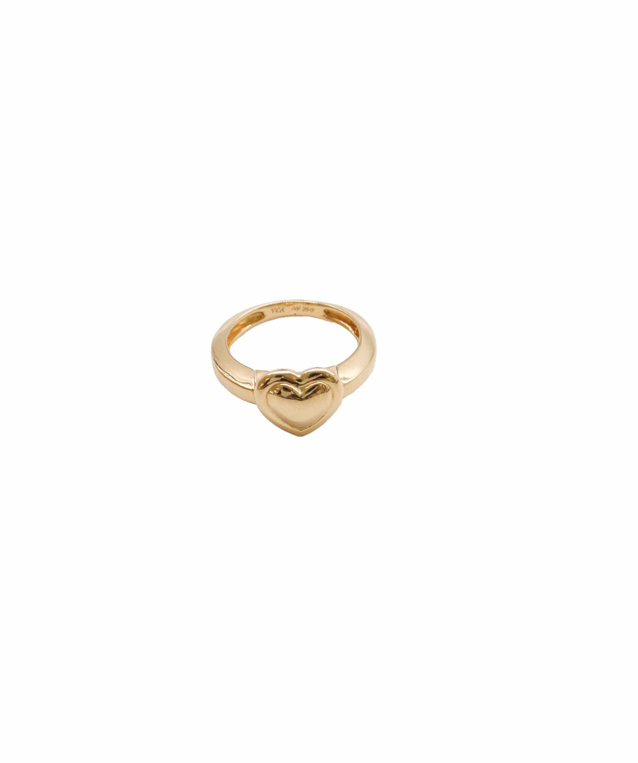 Van Cleef & Arpels Van Cleef & Arpels 18k Yellow Gold Heart Dome Ring And Pendant  -DXBS1098