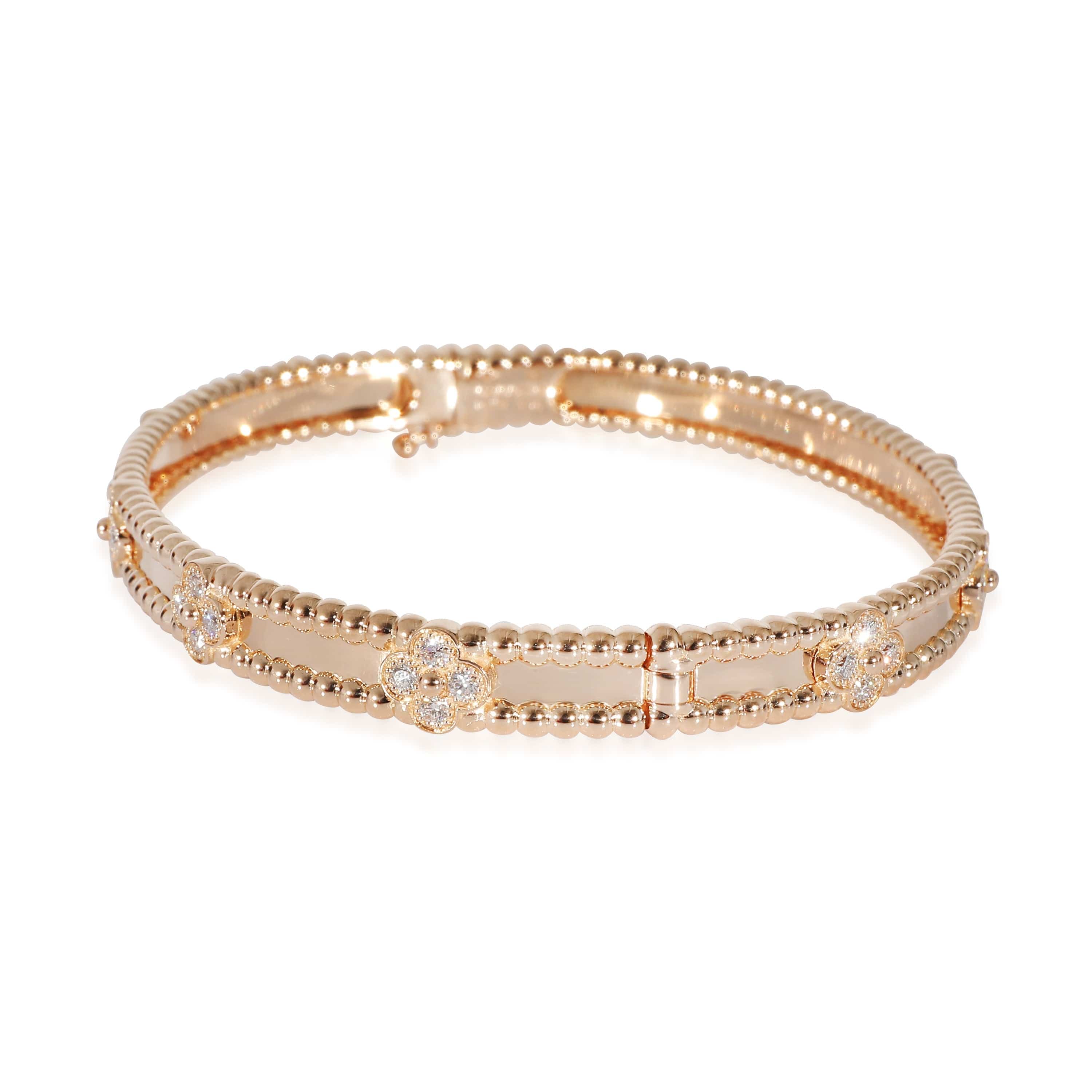 Van Cleef & Arpels Van Cleef & Arpels Perlee Bracelet in 18k Rose Gold 0.68 CTW