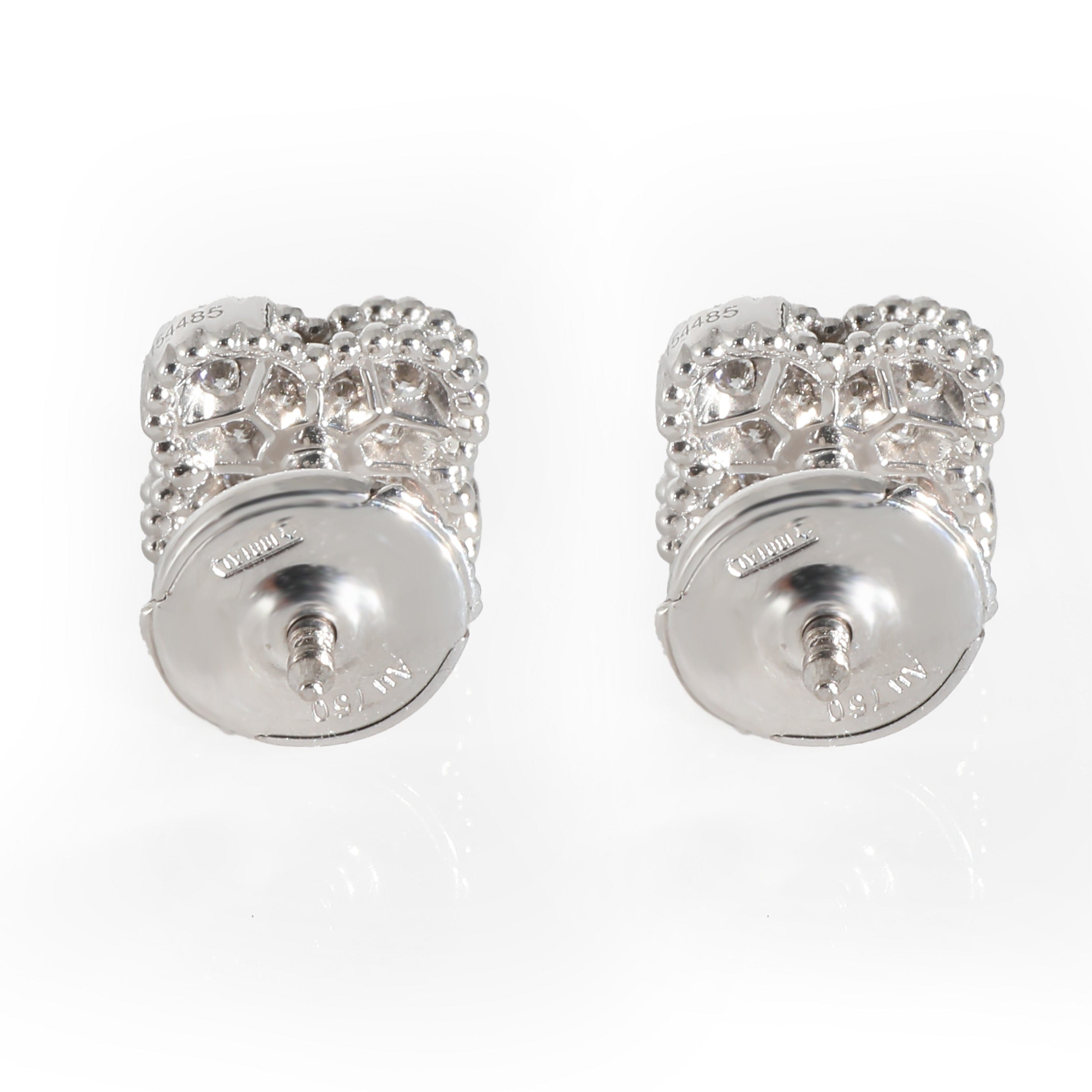 Van Cleef & Arpels Van Cleef & Arpels Alhambra Earrings in 18k White Gold 0.16 CTW