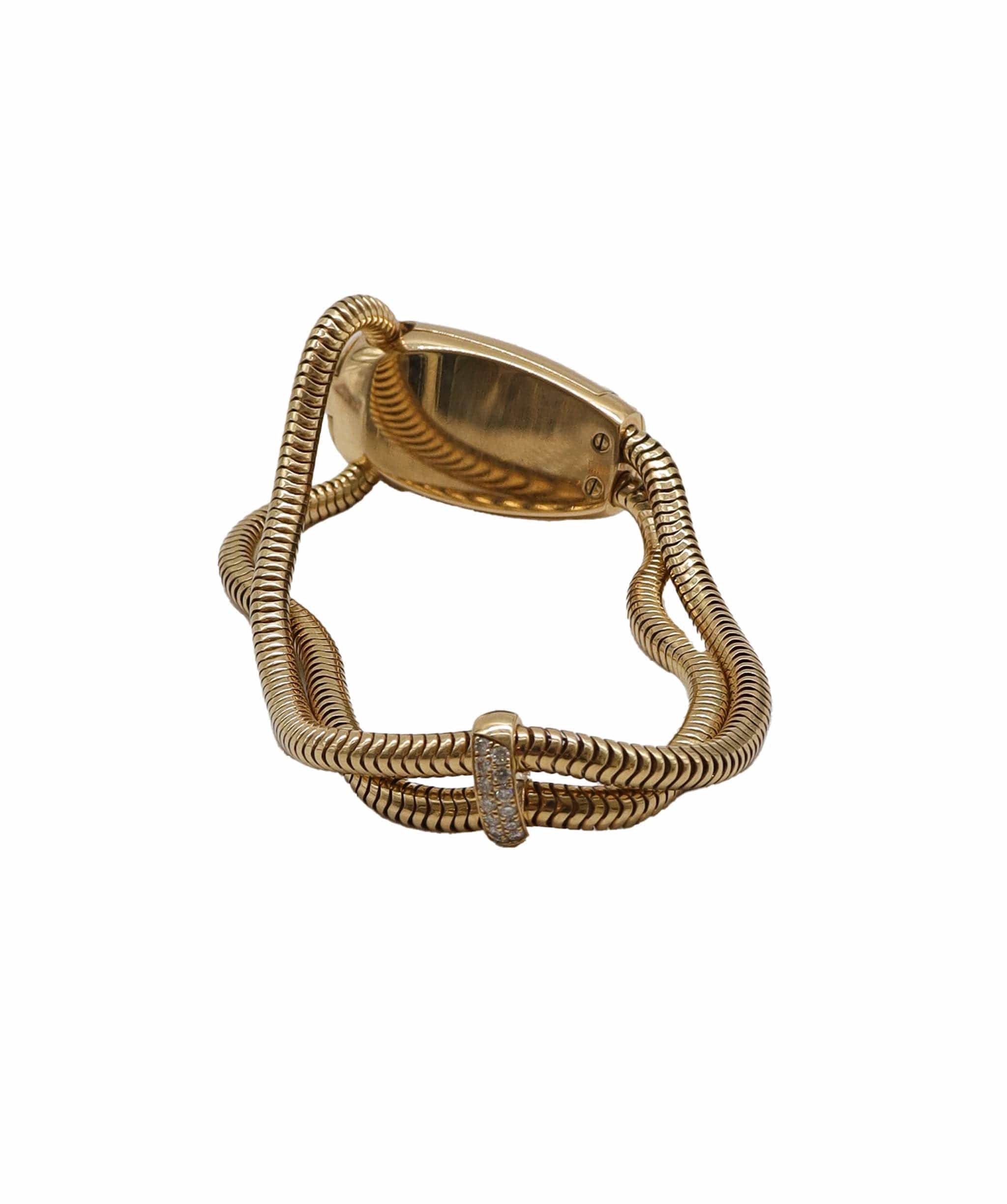 Van Cleef & Arpels RARE VCA CADENAS 18K YELLOW GOLD DIAMOND WATCH WF05 DXBS2510