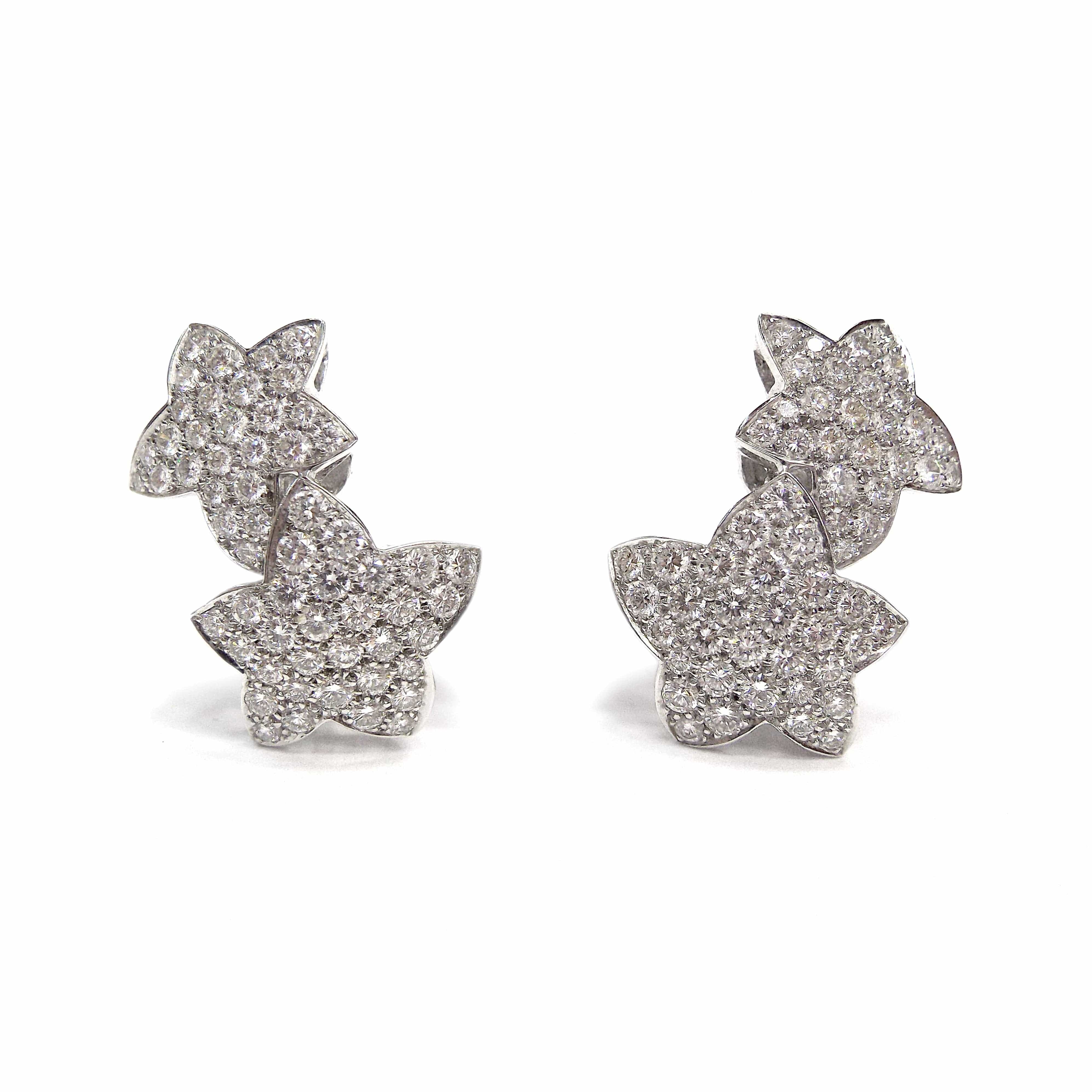 Van Cleef & Arpels Van Cleef & Arpels Star Gold Diamond Earclips ASC6839