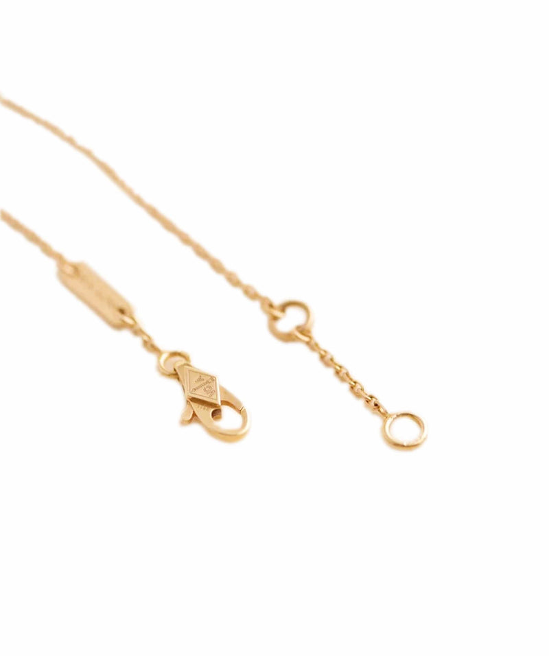 Sweet Alhambra heart bracelet 18K rose gold, Carnelian - Van Cleef