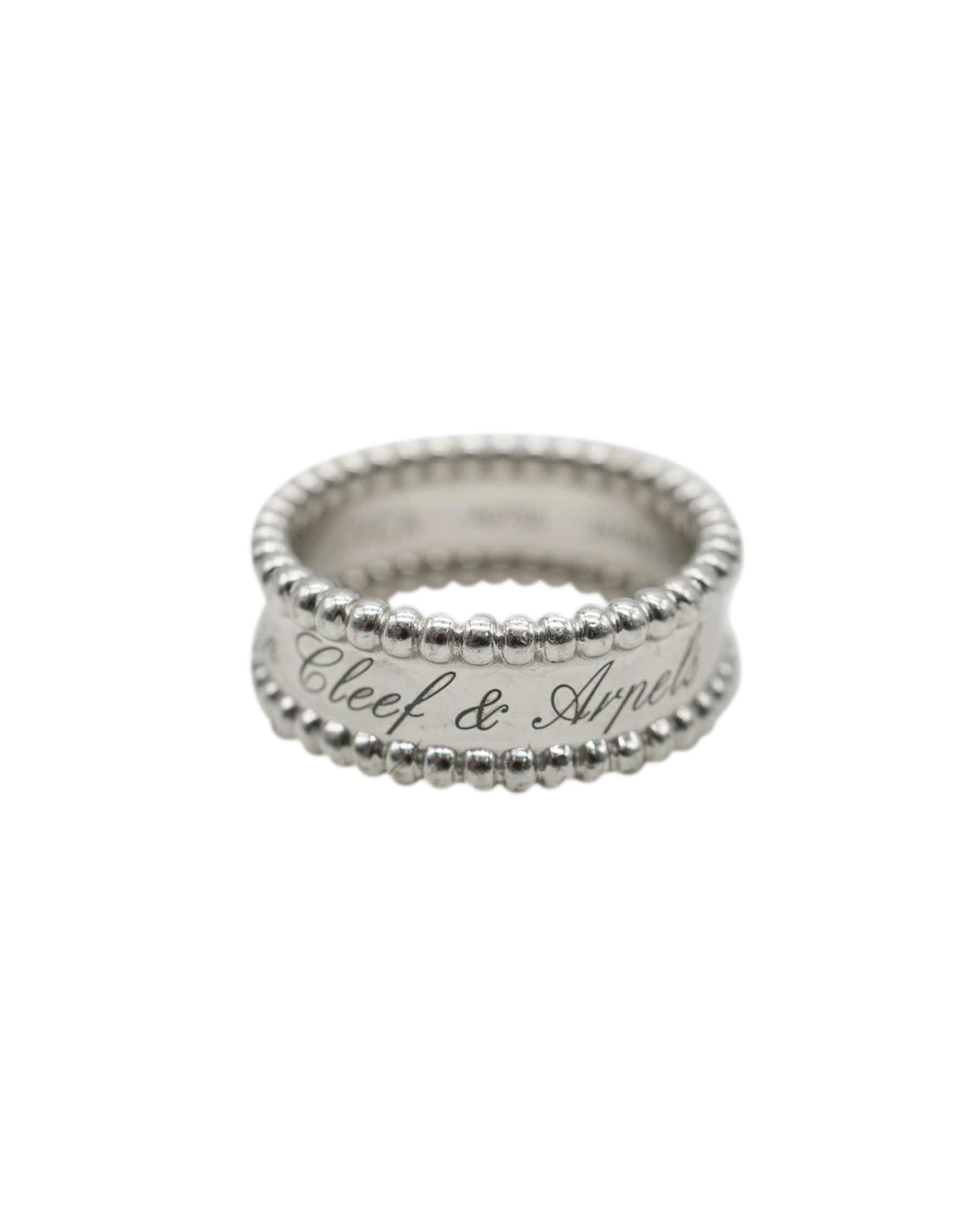 Van Cleef & Arpels Van Cleef & Arpels White gold Perlée signature ring AHC1921