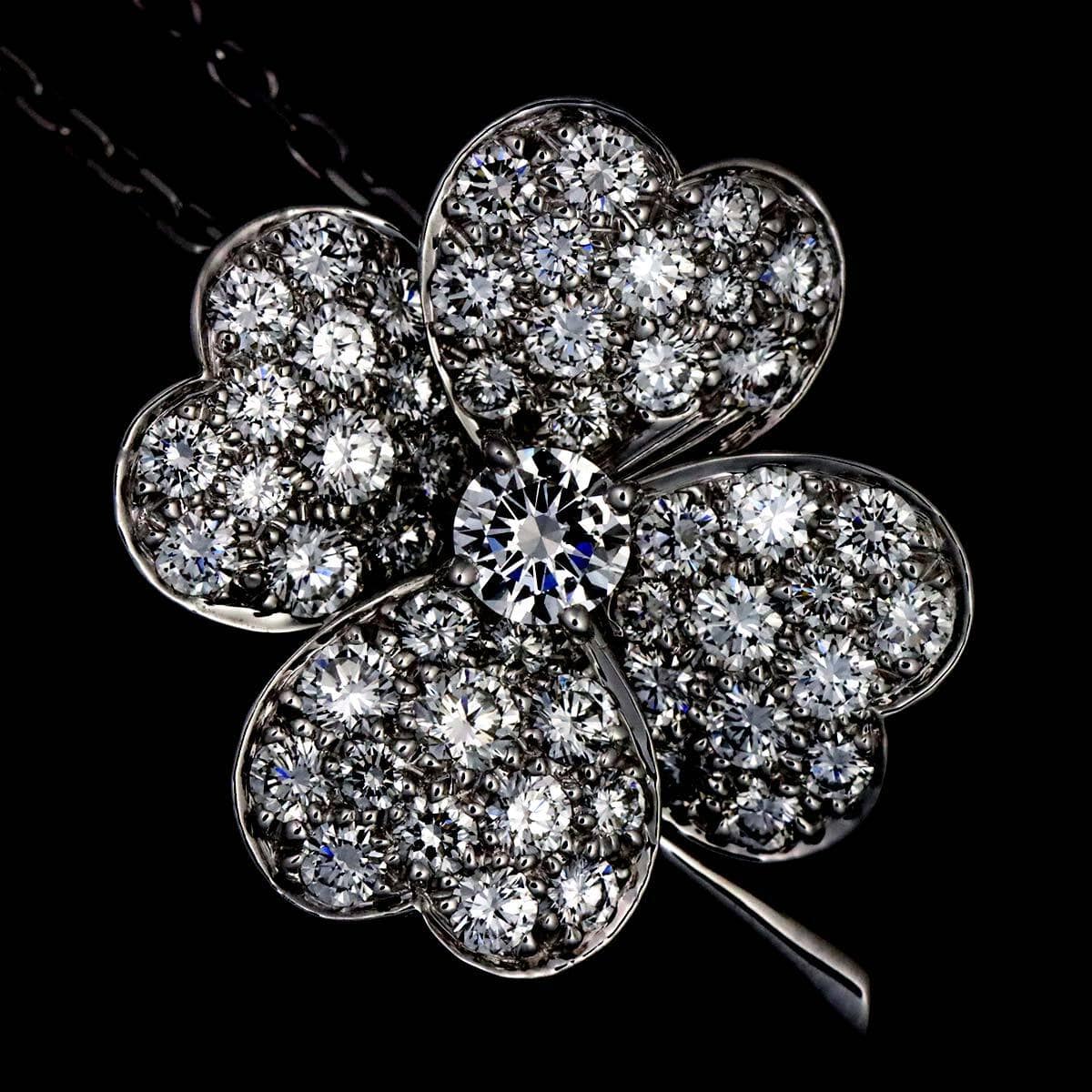 Van Cleef Arpels Van Cleef Arpels Diamond Necklace Brooch 18K White Gold 750 90279851