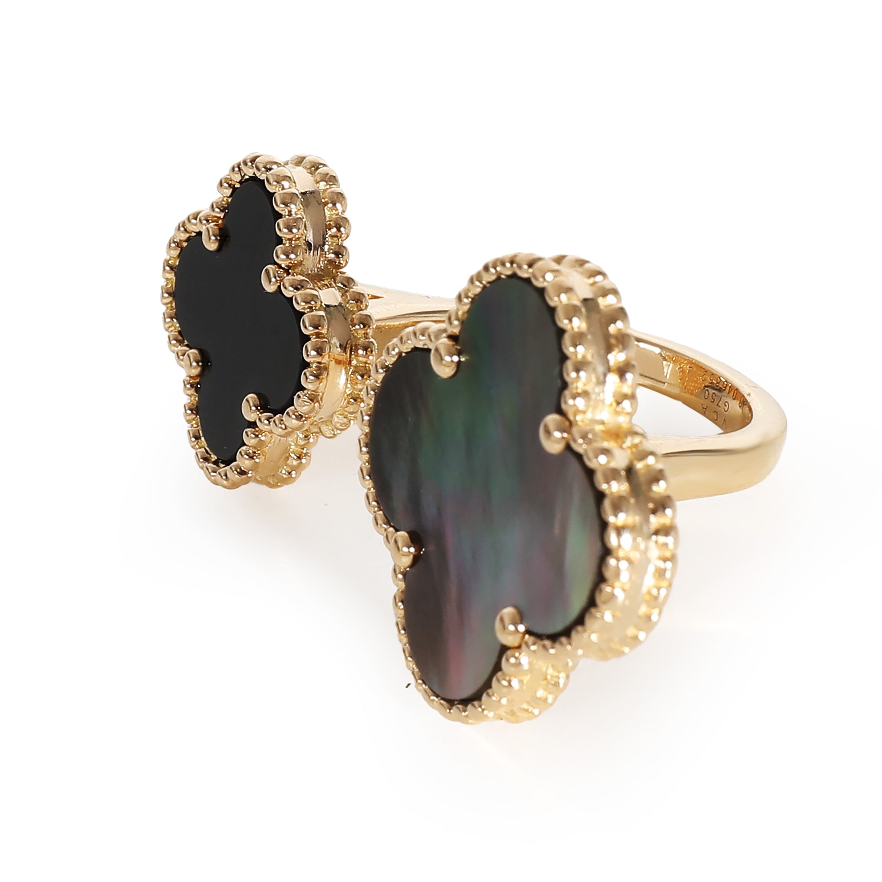 Van Cleef & Arpels VCA Magic Alhambra Between The Finger Ring in Yellow Gold