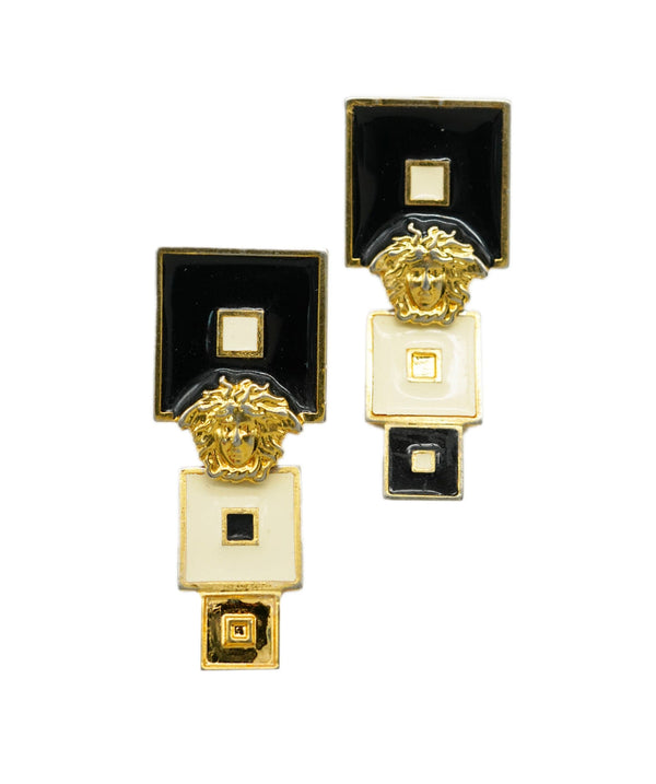 Versace Versace gold/black earring 90's- AWL1865