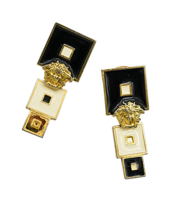 Versace Versace gold/black earring 90's- AWL1865