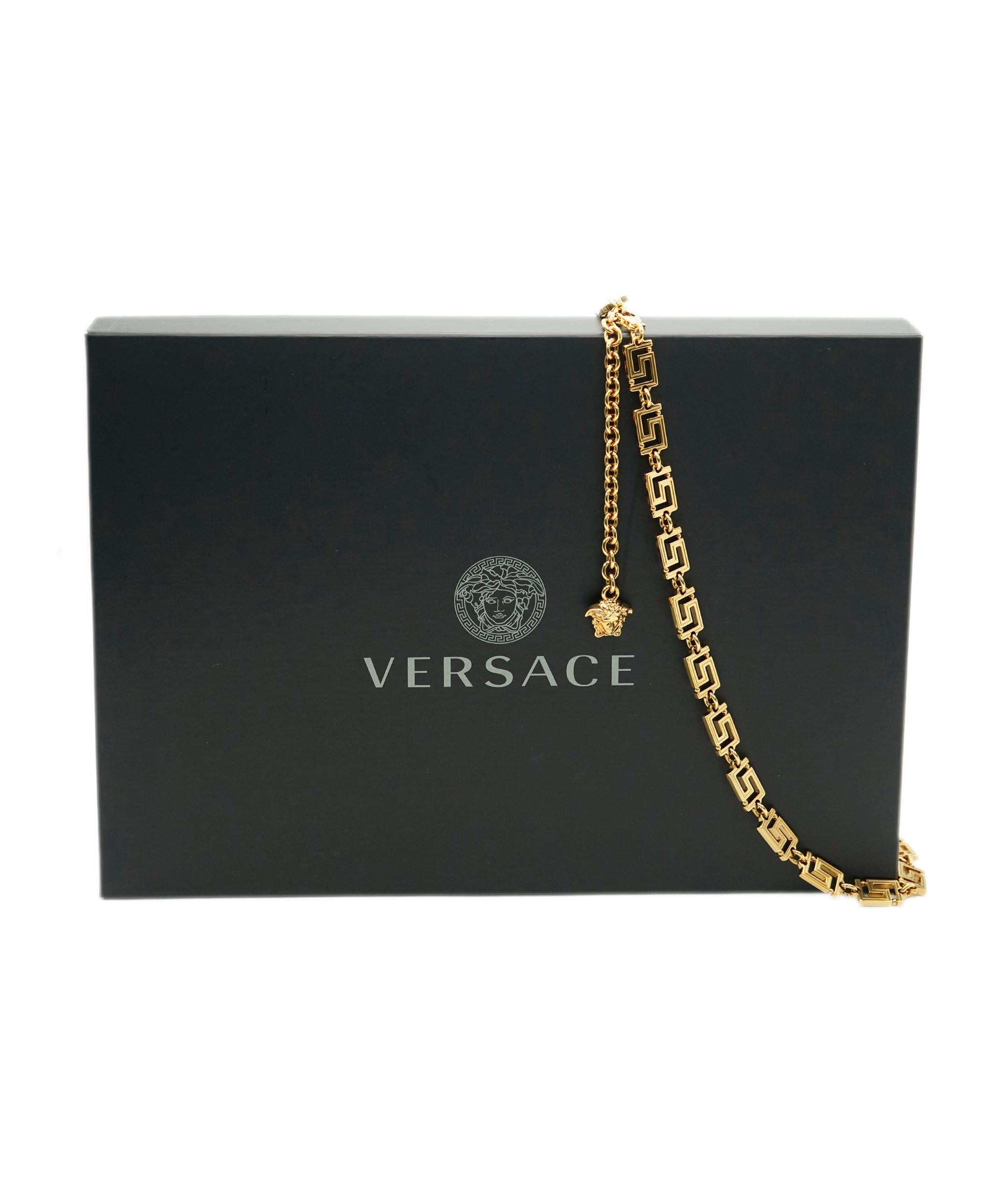 Versace Versace Gold Tone Greca Goddess Chain Belt ABC1006