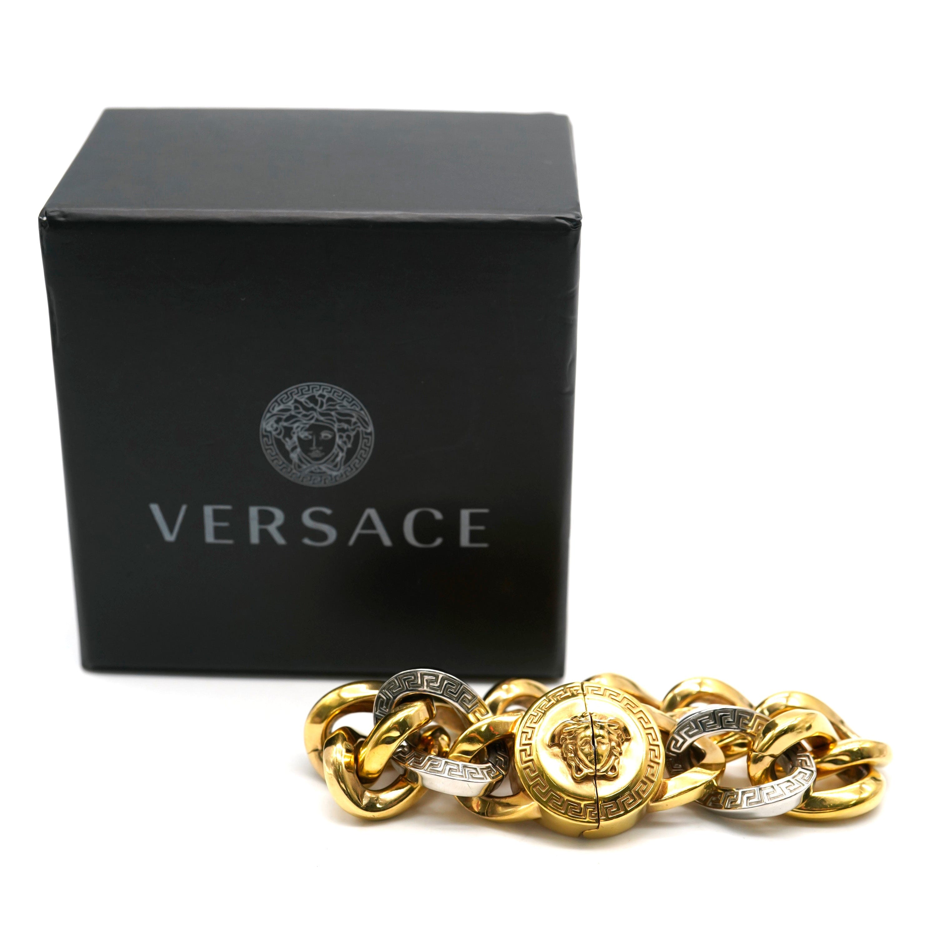 Versace Versace Tribute Gold Plated Medusa Chain Bracelet