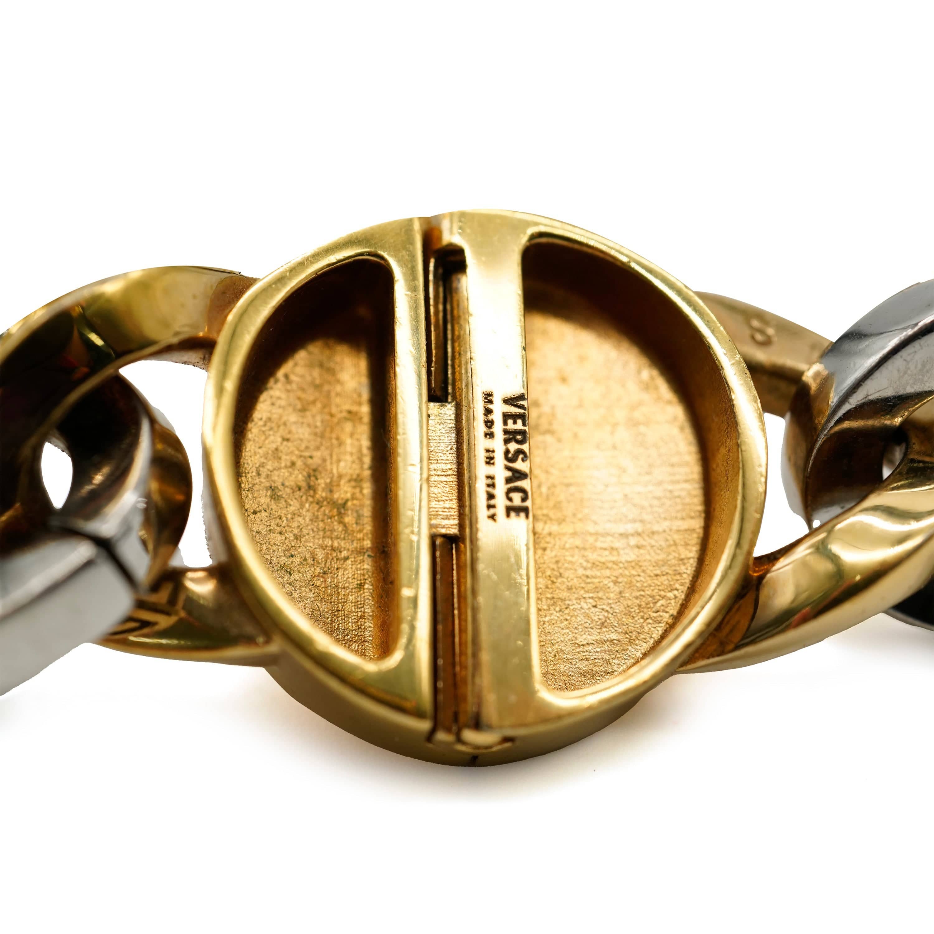 Versace Versace Tribute Gold Plated Medusa Chain Bracelet