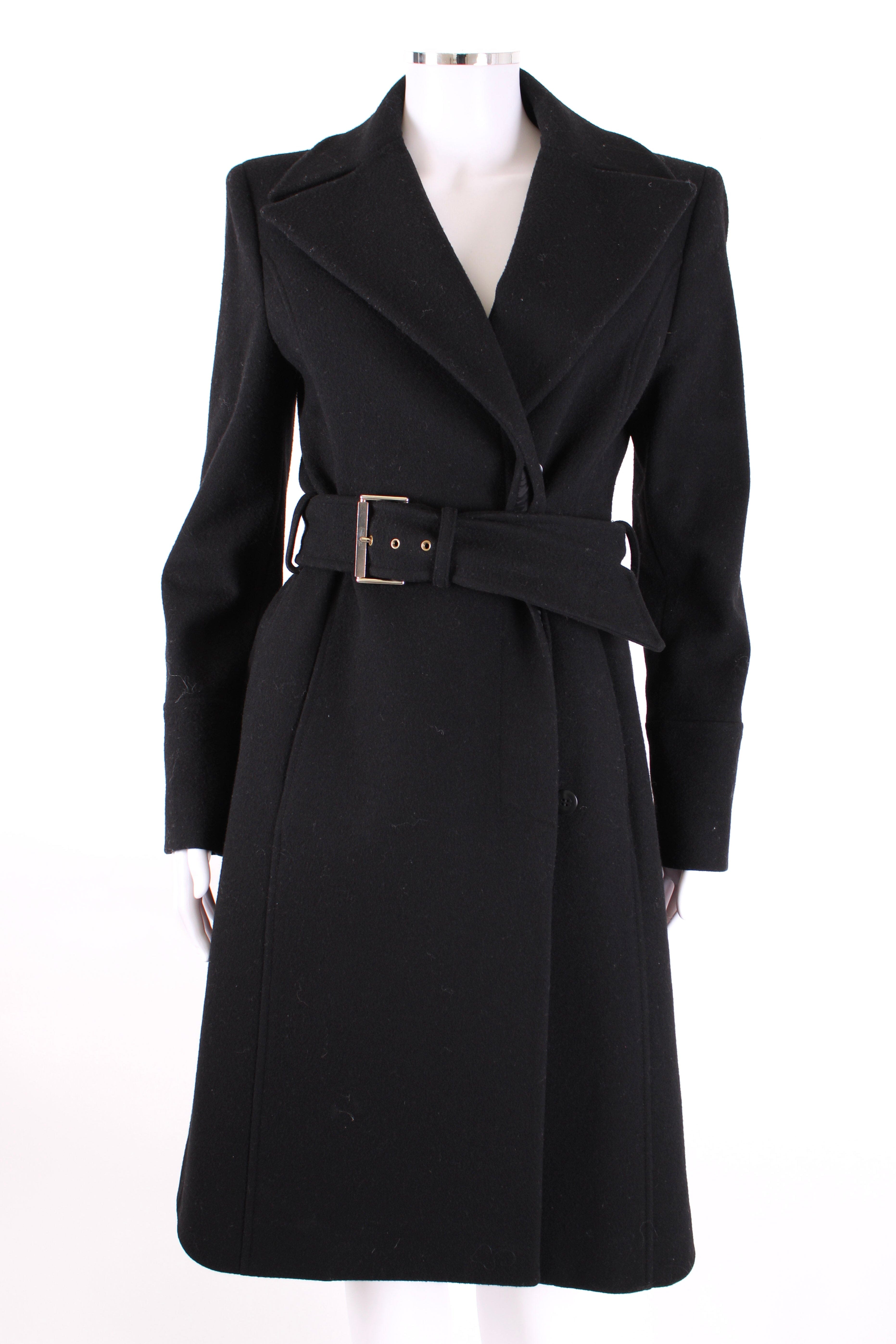 Versace Versace Wool Coat Black