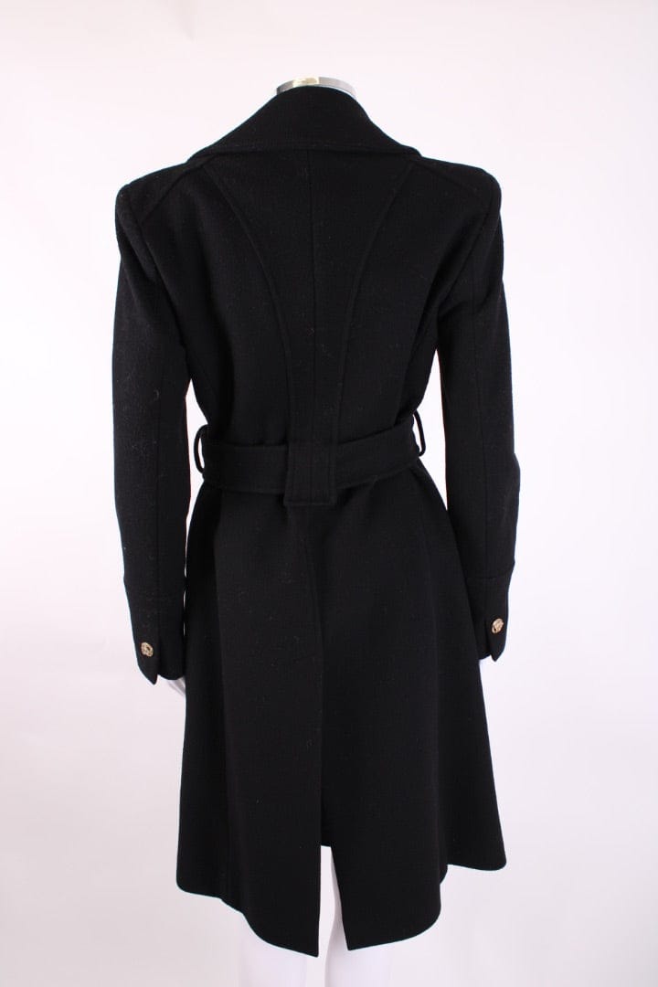Versace Versace Wool Coat Black