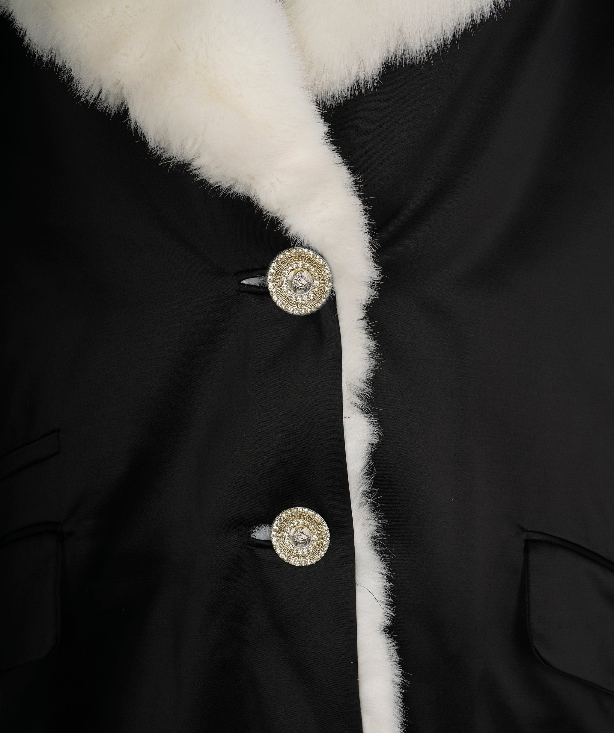 Versace Versace Black and White Fur Jacket ALC1893