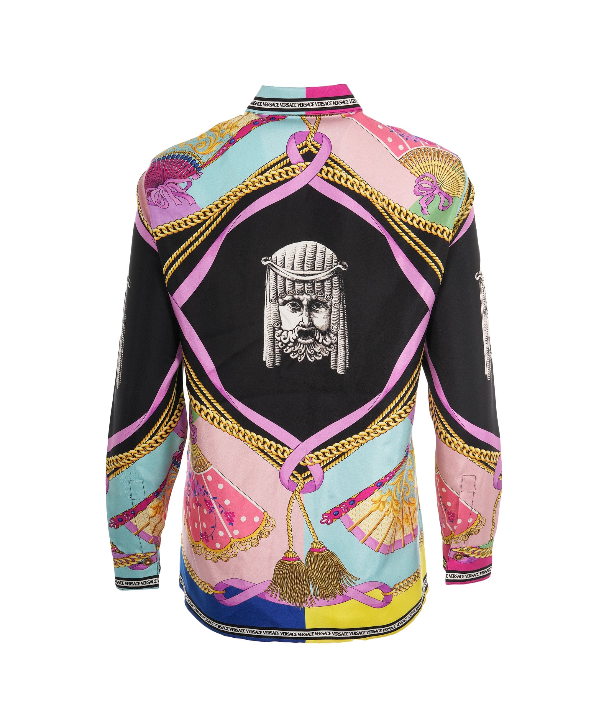 Versace Versace Multicolour Silk Iconic Baroque Shirt ABC1007