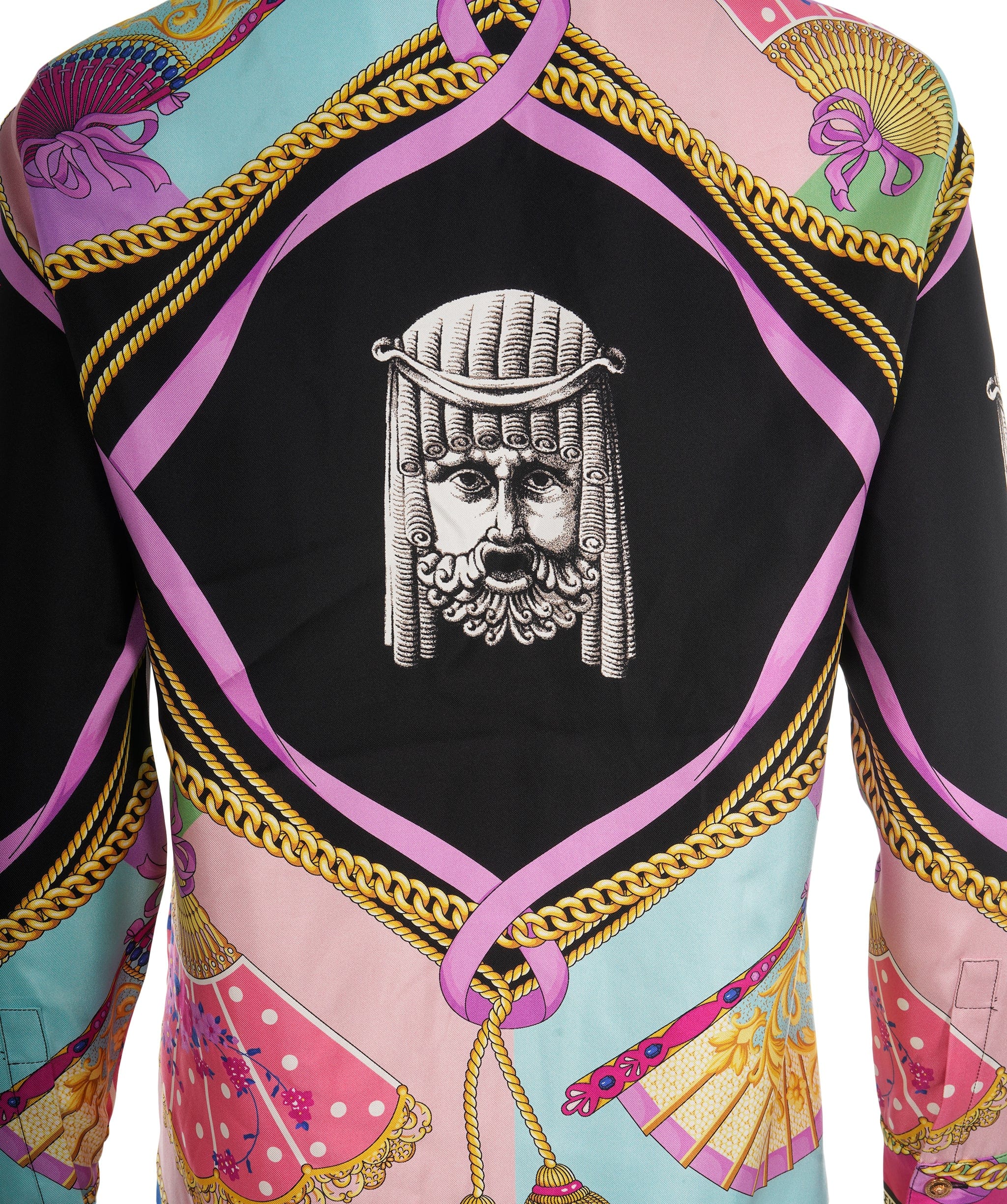 Versace Versace Multicolour Silk Iconic Baroque Shirt ABC1007