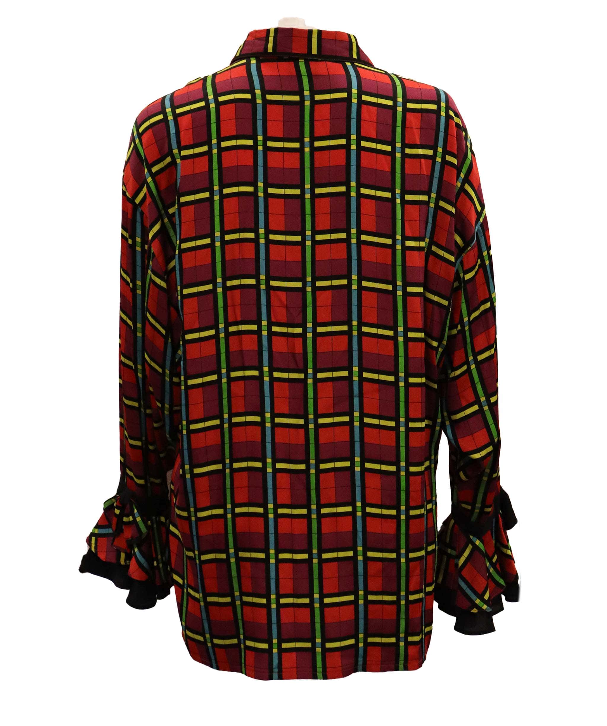 Versace versace plaid silk shirt AGC2976