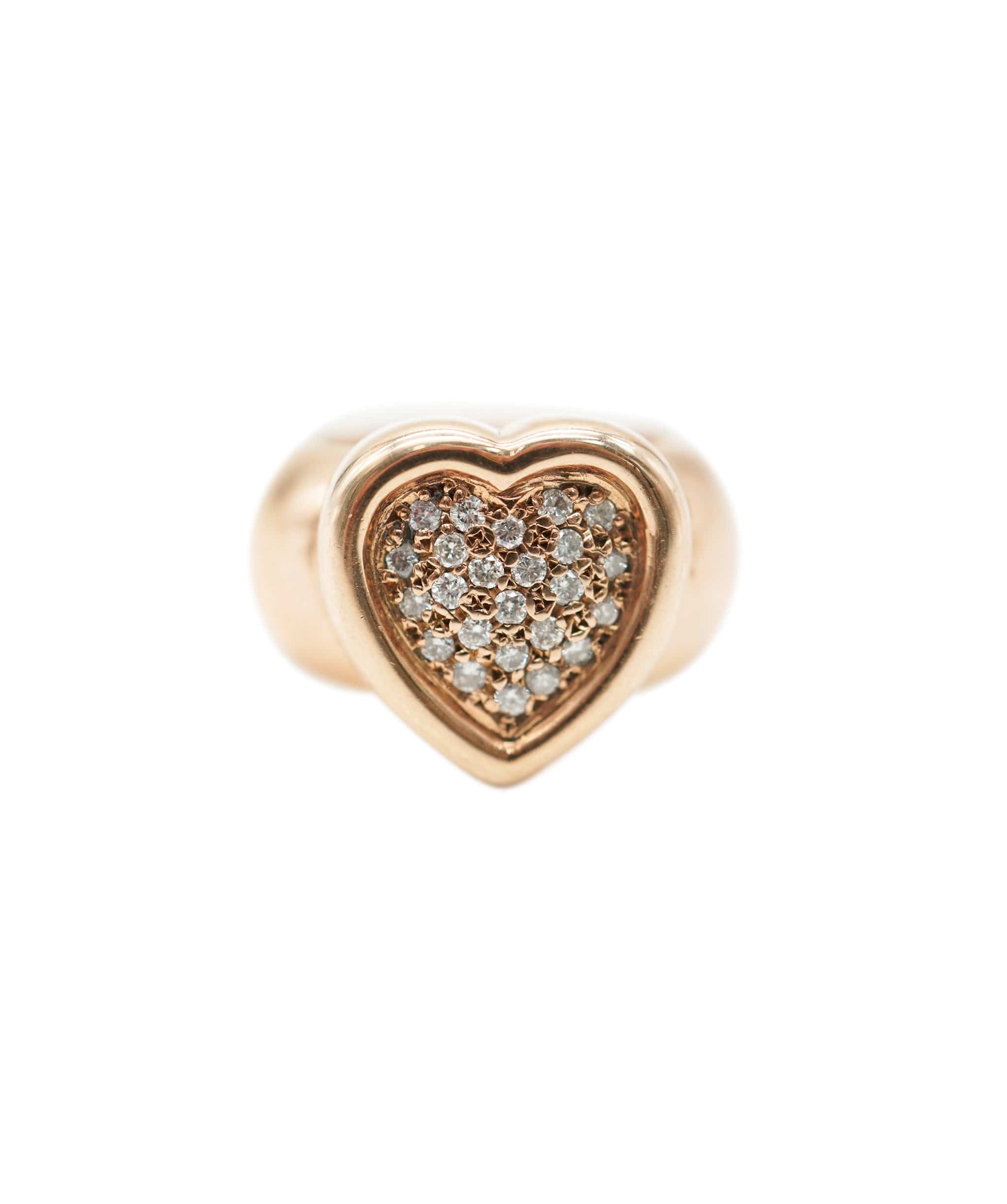 Diamond Heart Rose Gold Ring AHL1080 – LuxuryPromise