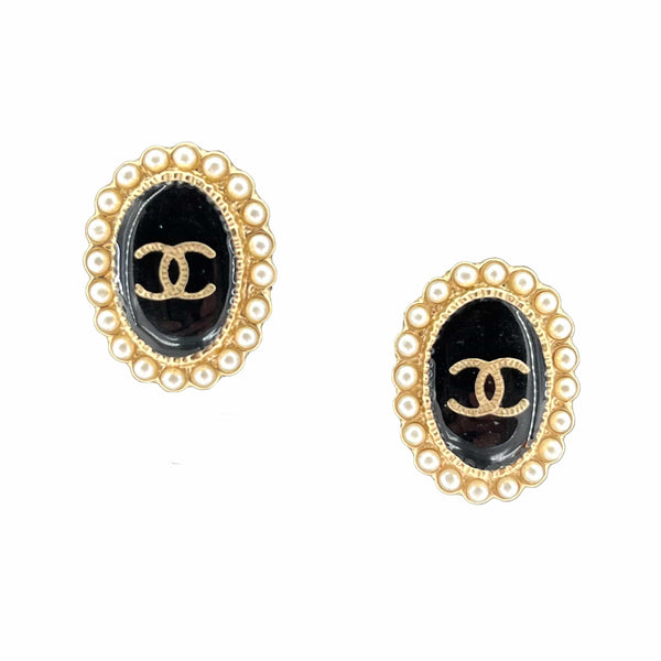 VINTAGE LOVER PURPOSE CHANEL EARRINGS COCOMARK FAKEPEARL ACCESSORY A17C 90211000