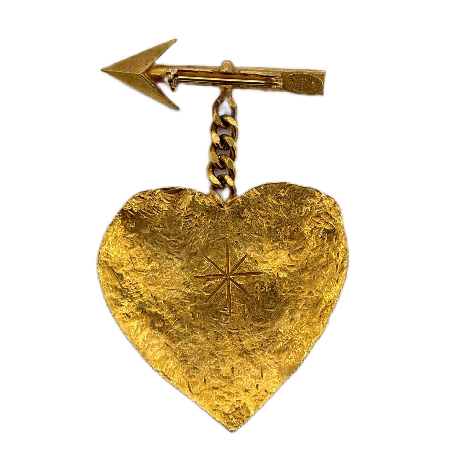 VINTAGE LOVER PURPOSE CHANEL VINTAGE BROACH HEART ARROW ACCESSORY 93P 90198108