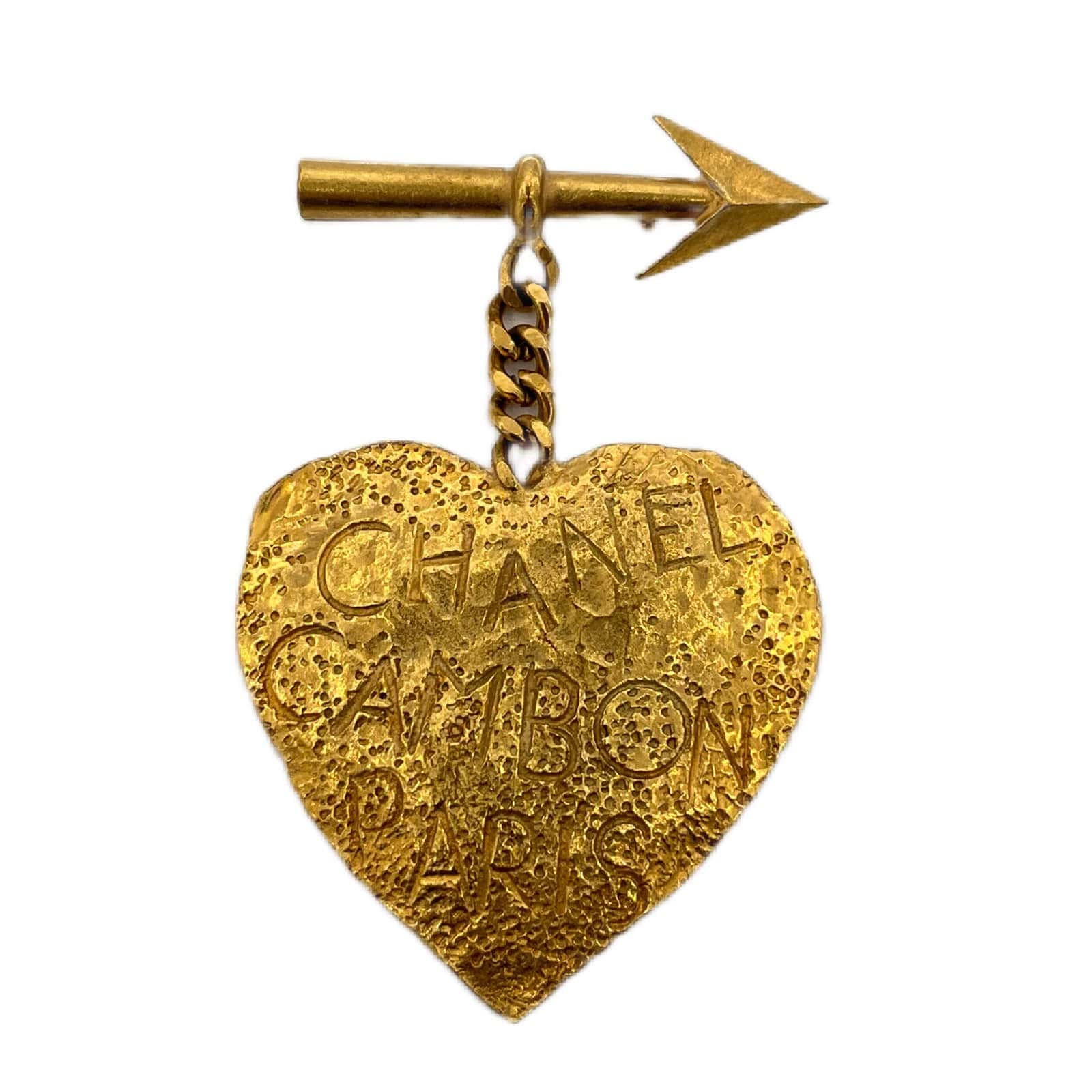 VINTAGE LOVER PURPOSE CHANEL VINTAGE BROACH HEART ARROW ACCESSORY 93P 90198108