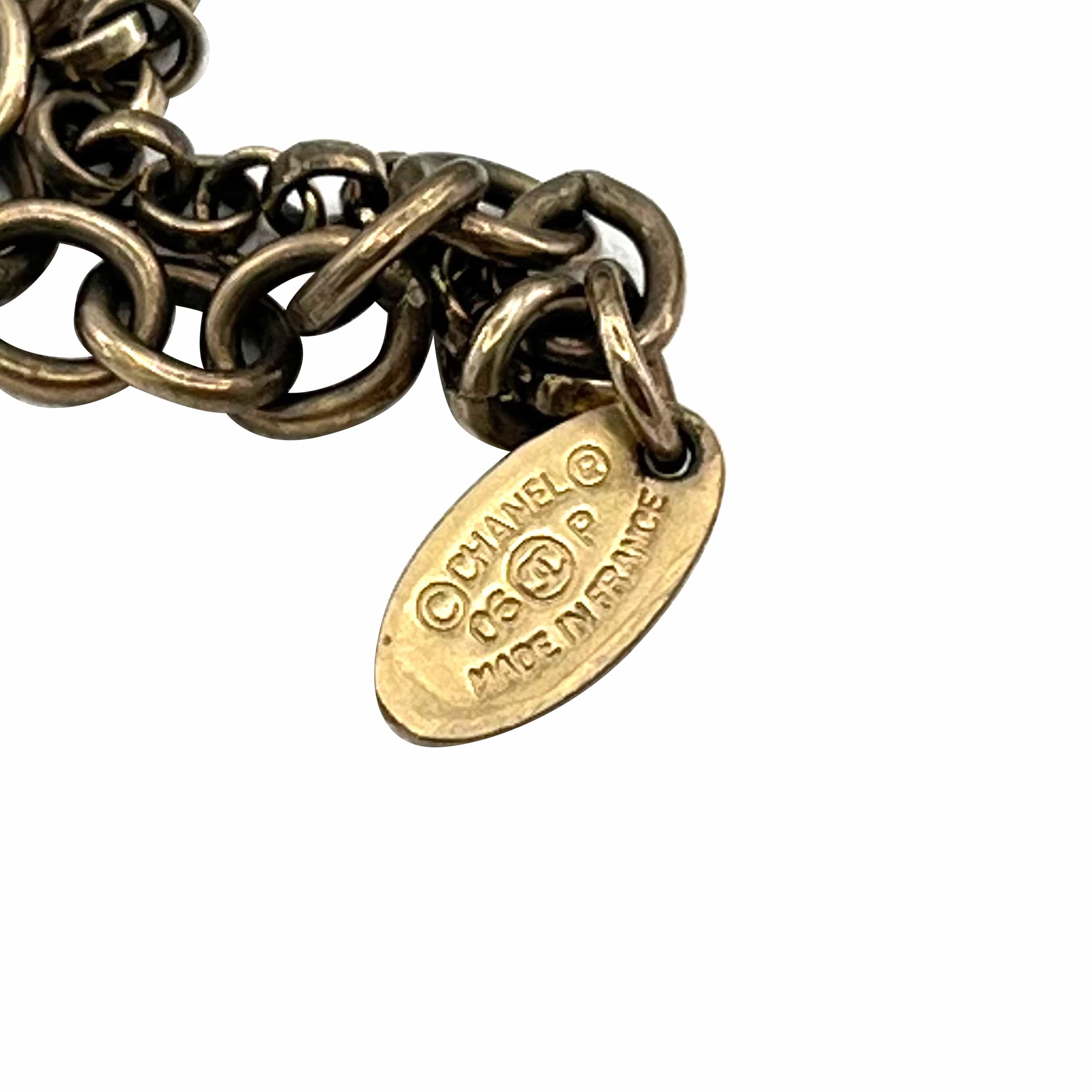 VINTAGE LOVER PURPOSE CHANEL VINTAGE NECKLACE HEART MOTIF CAMELLIA ACCESSORY 03P 90208979