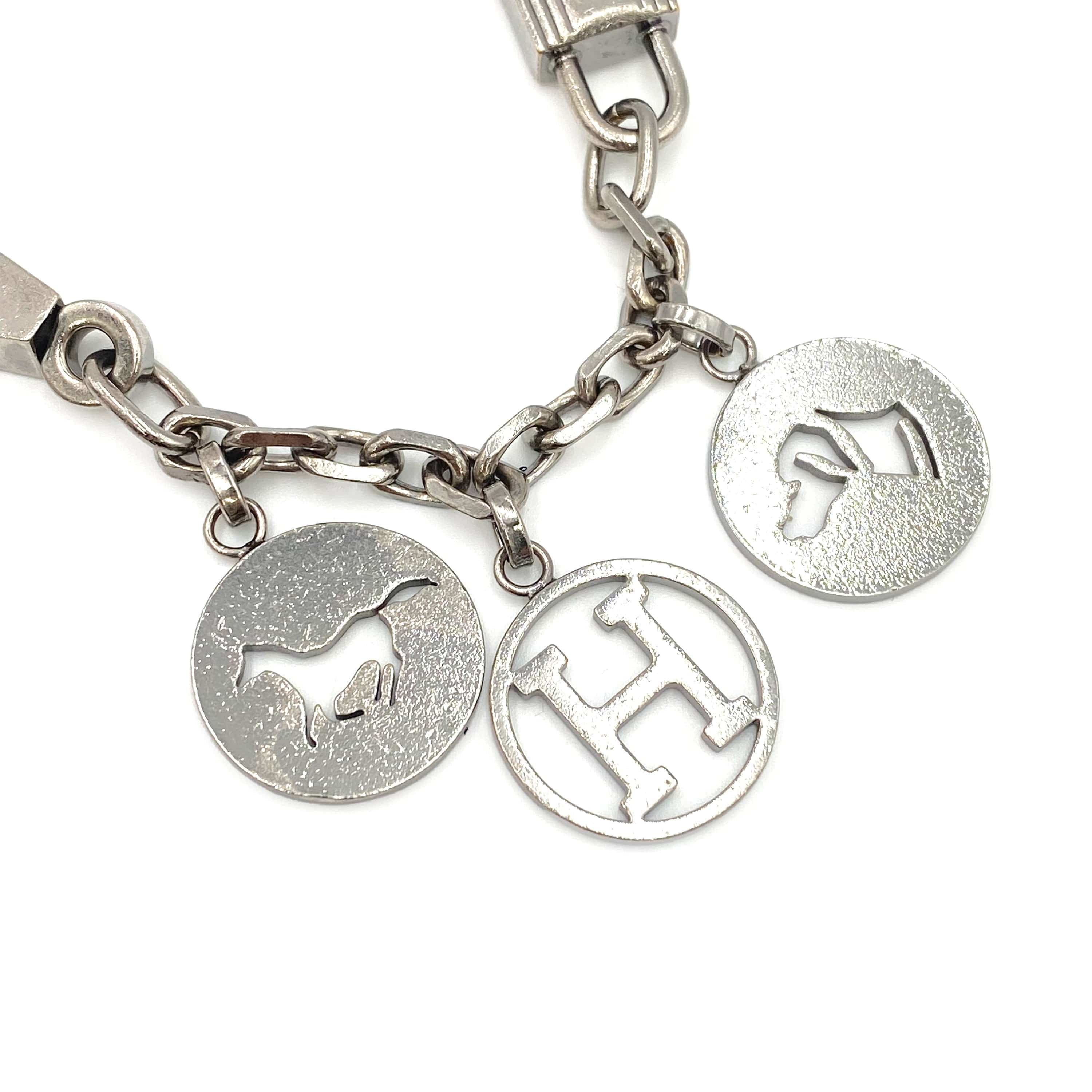 VINTAGE LOVER PURPOSE Hermes Breloque Charm Palladium 90240428